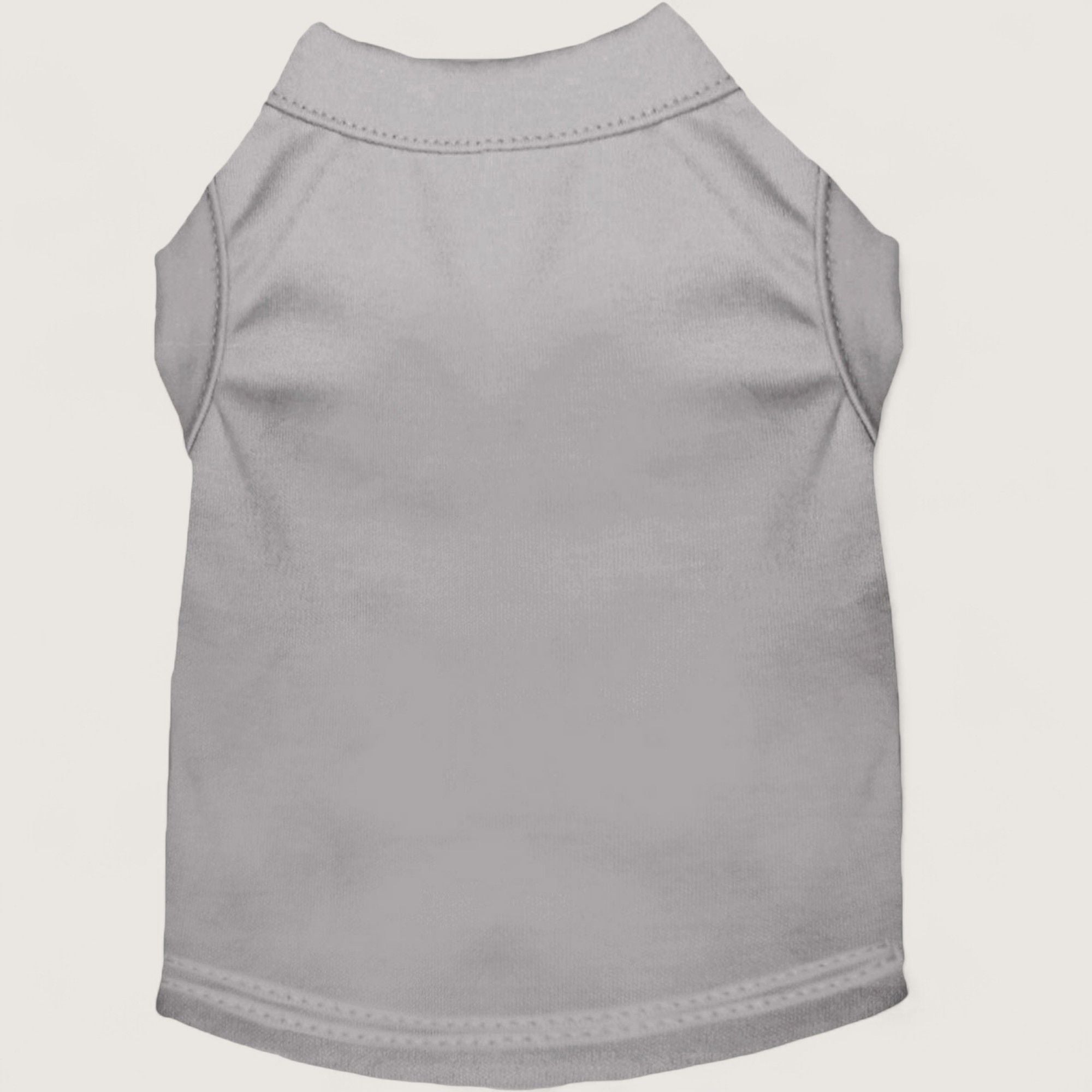 Pet T-Shirt - Gray, flat lay – blank dog apparel for makers and small brands | Fetch Blanks