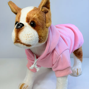 Pink Dog Hoodie - Blank Apparel for Custom Dog Clothing
