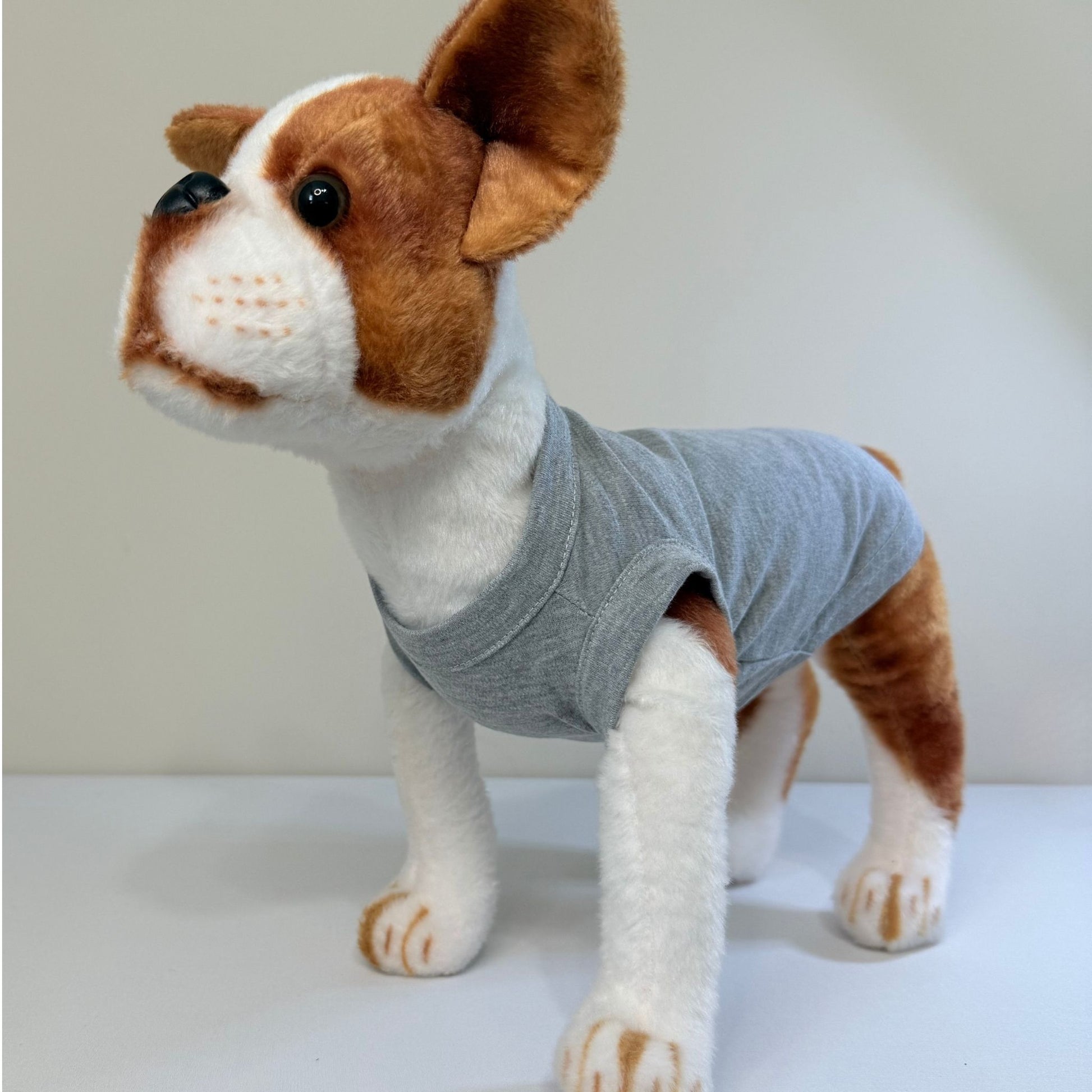 Gray Blank Dog T-Shirt - MOQ 5, Mix Colors & Sizes