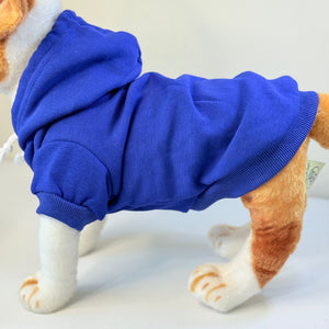 Blue Pet Hoodie - Blank, Soft & Ideal for HTV, DTF, or Embroidery