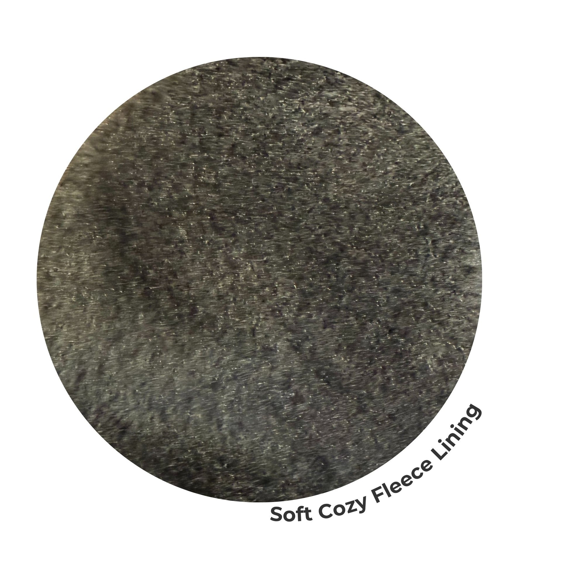 Close-up of soft black fleece lining used inside blank dog hoodies - shows plush interior texture for warmth and comfort.