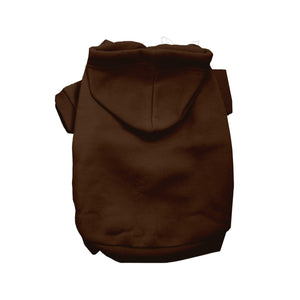 Flat lay of orange dog hoodie showing back and hood – blank apparel for pets, crafters, and small businesses
