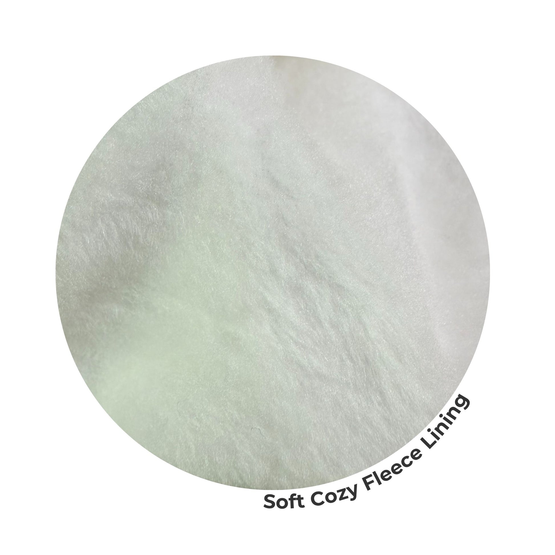 Close-up of soft cream fleece lining texture, showcasing the cozy inner material used in pet hoodies