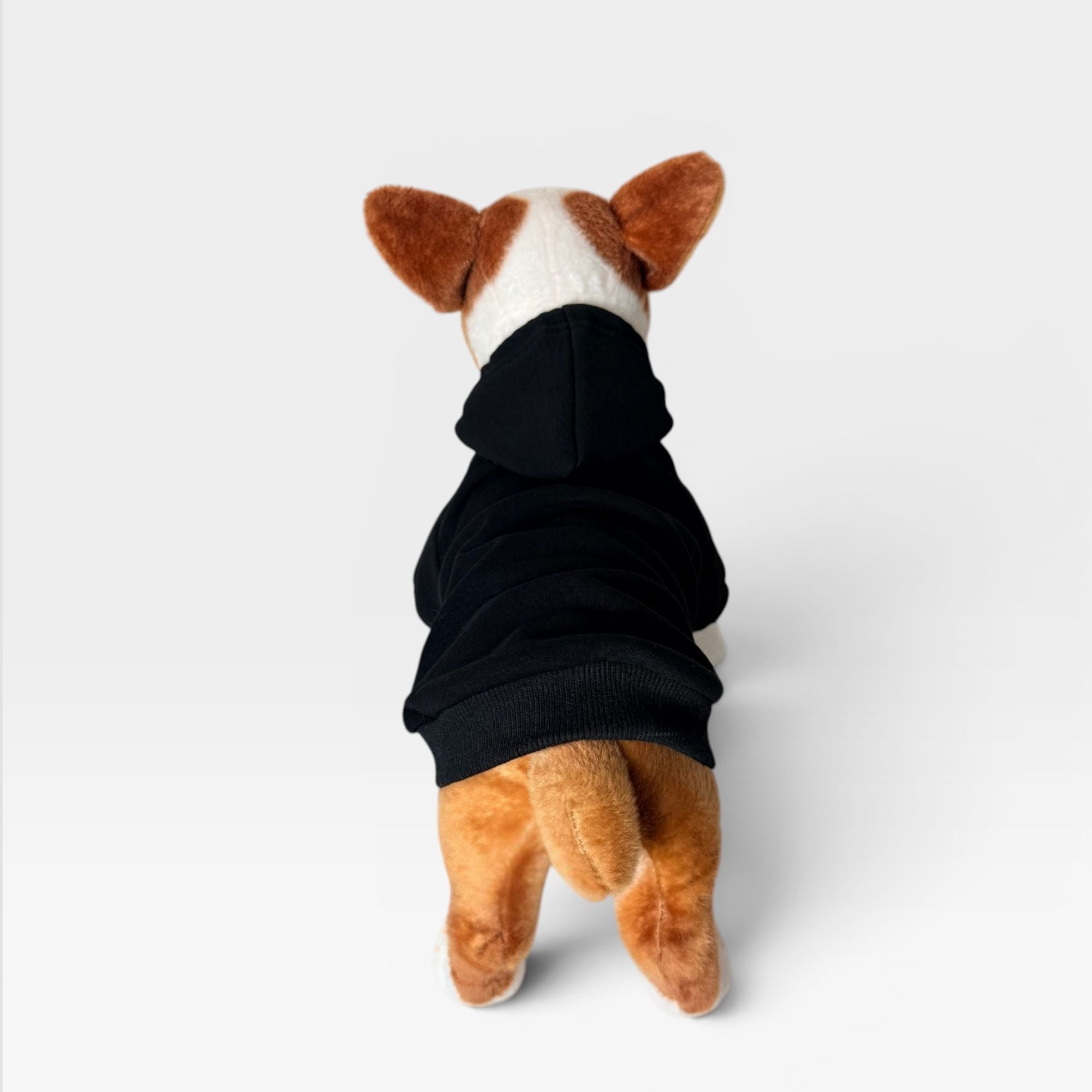 Black Fleece Classic Dog Hoodie for Custom Printing – blank dog apparel for makers and small brands | Fetch Blanks