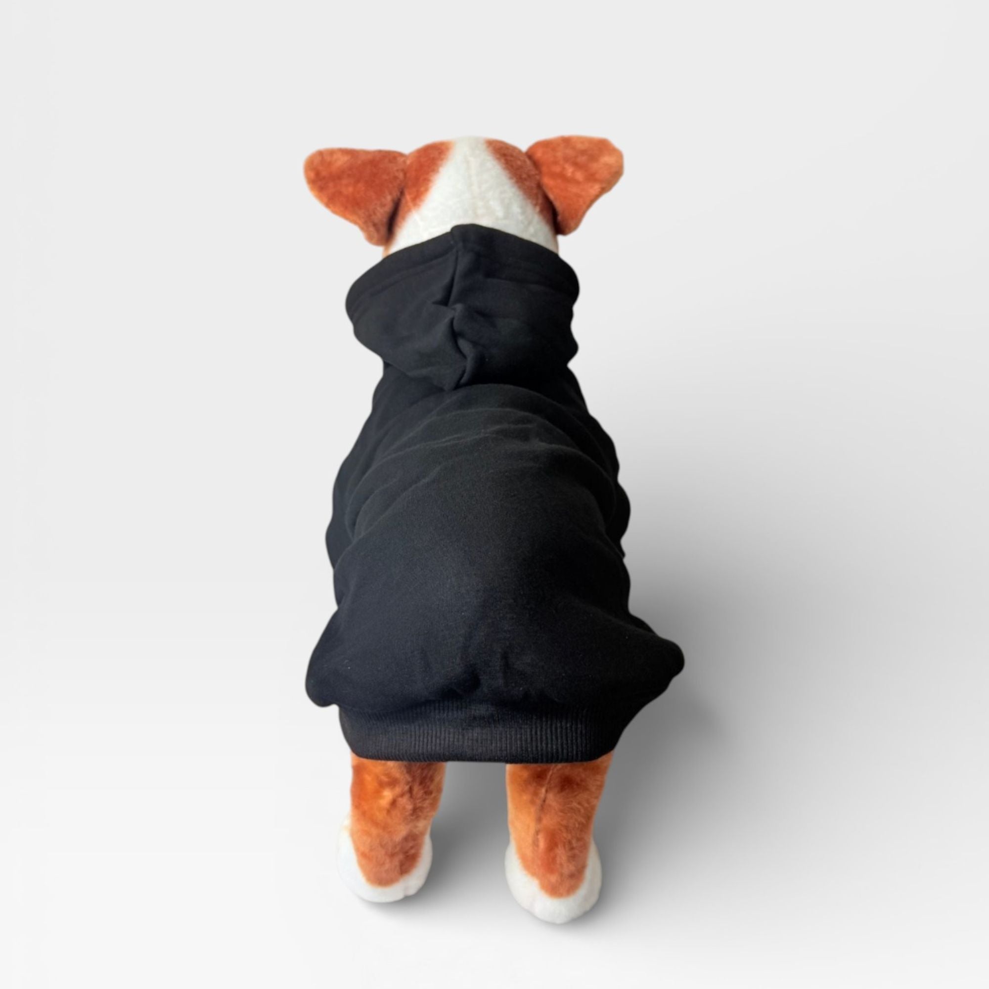 Black Fleece Classic Dog Hoodie for Custom Printing – blank dog apparel for makers and small brands | Fetch Blanks