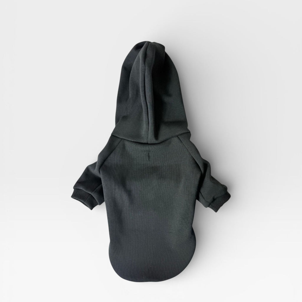 Black Fleece Signature Dog Hoodie for Custom Printing – blank dog apparel for makers and small brands | Fetch Blanks