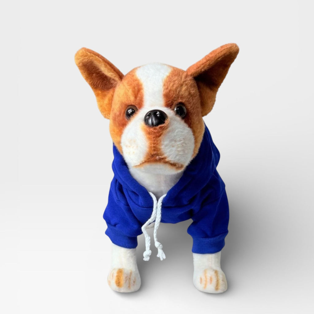 Blue Fleece Classic Dog Hoodie for Custom Printing – blank dog apparel for makers and small brands | Fetch Blanks
