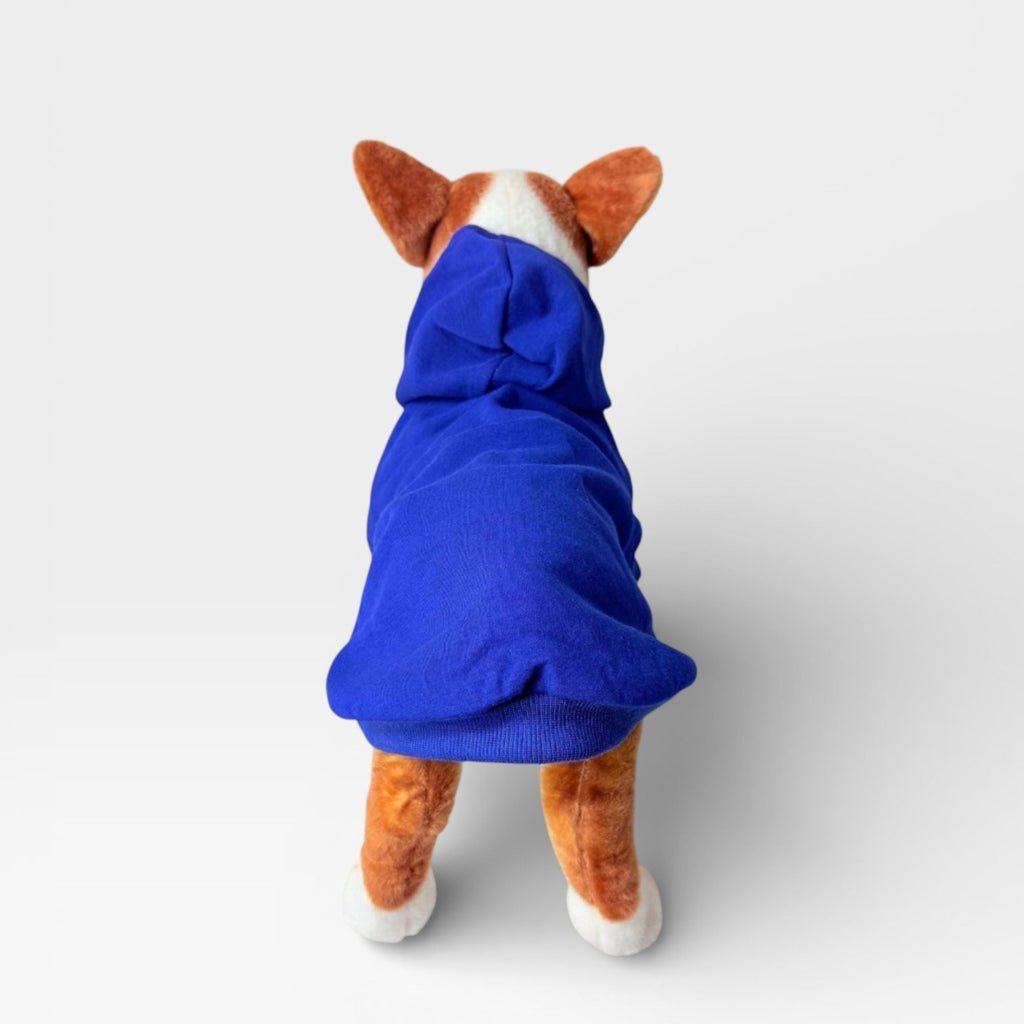 Blue Fleece Classic Dog Hoodie for Custom Printing – blank dog apparel for makers and small brands | Fetch Blanks