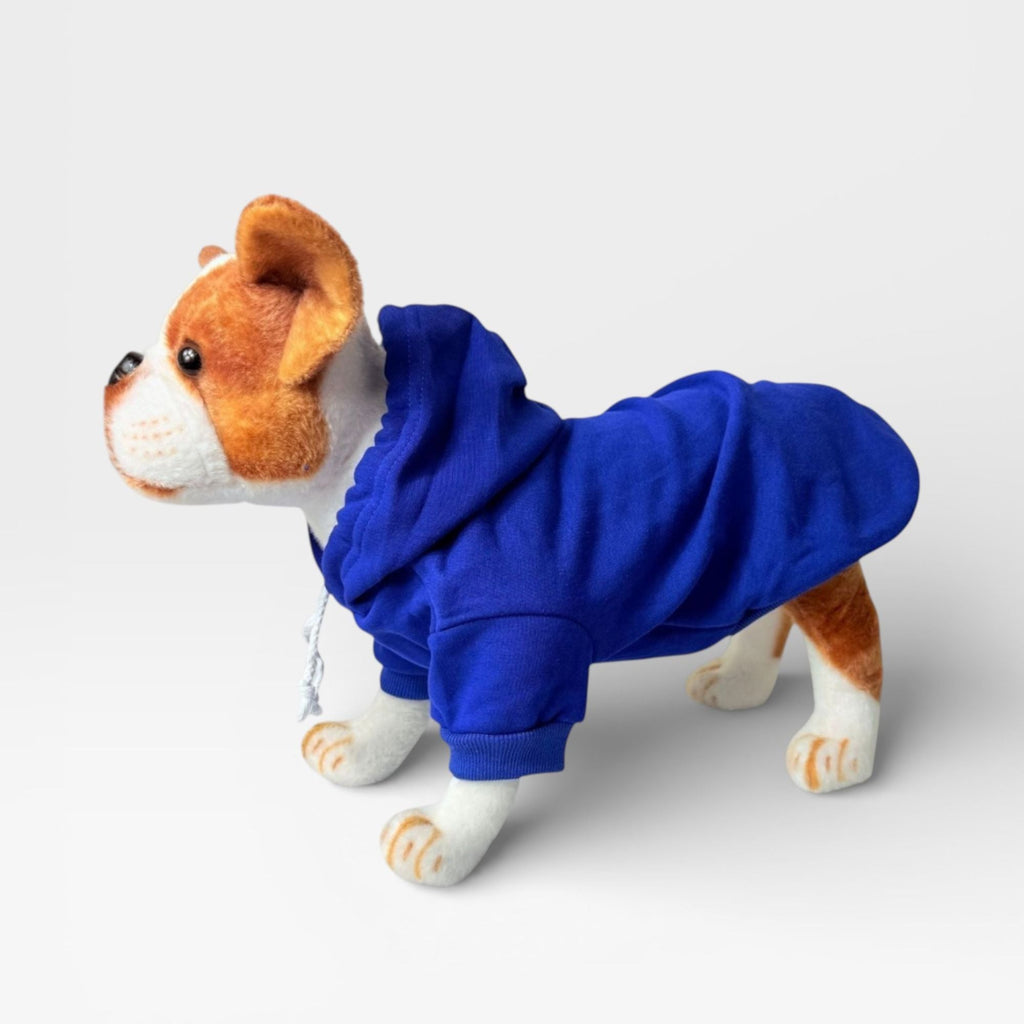 Blue Fleece Classic Dog Hoodie for Custom Printing – blank dog apparel for makers and small brands | Fetch Blanks