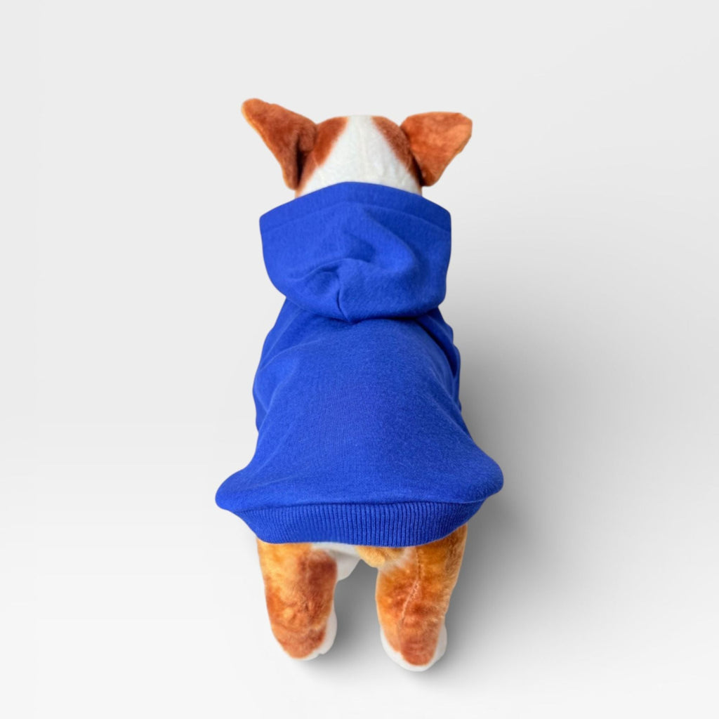 Blue Fleece Signature Dog Hoodie for Custom Printing – blank dog apparel for makers and small brands | Fetch Blanks