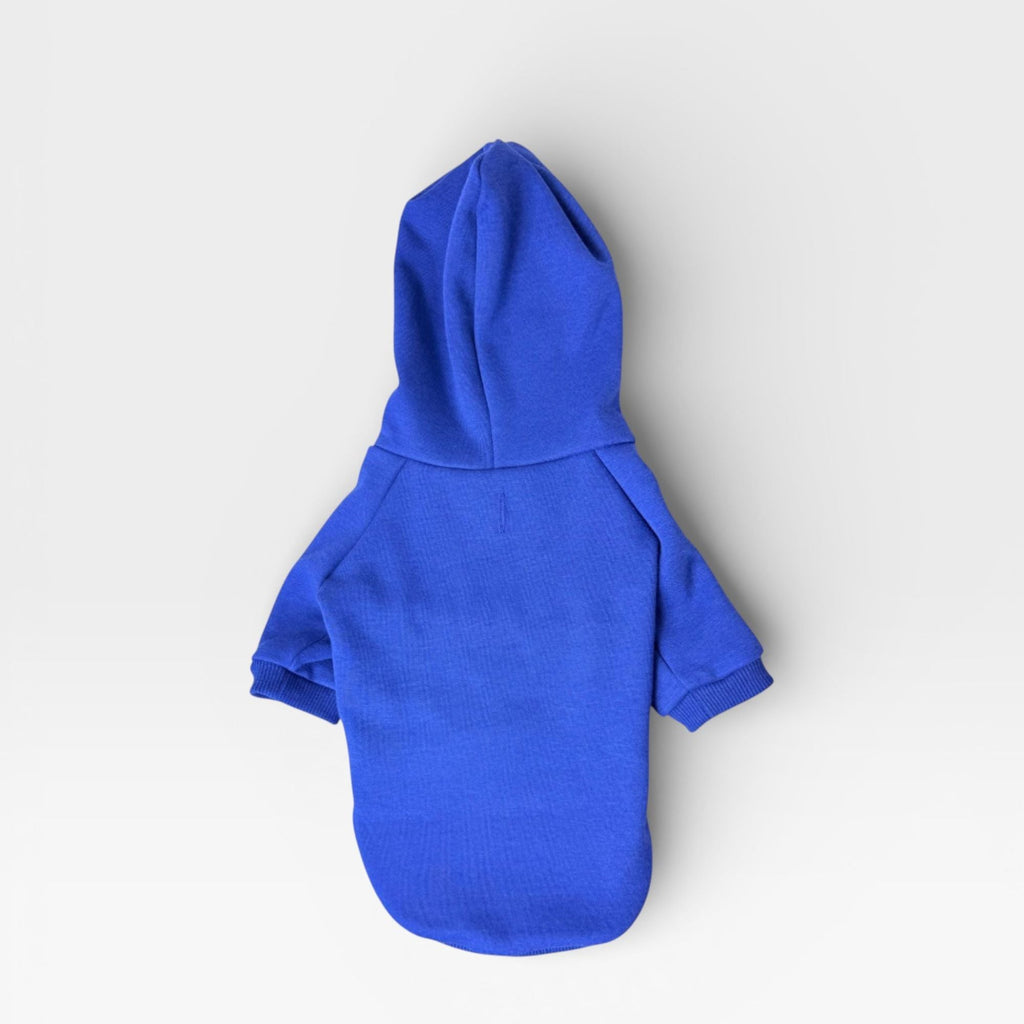 Blue Fleece Signature Dog Hoodie for Custom Printing – blank dog apparel for makers and small brands | Fetch Blanks