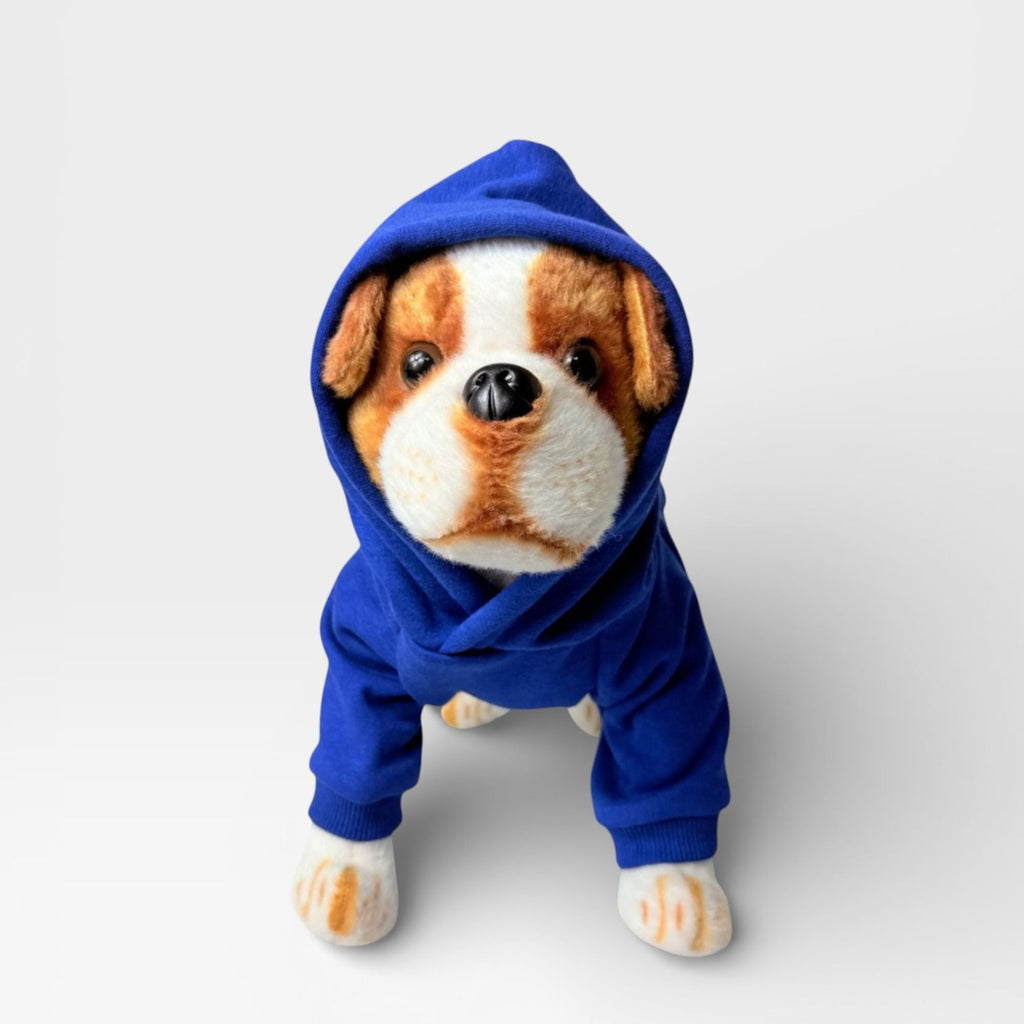 Blue Fleece Signature Dog Hoodie for Custom Printing – blank dog apparel for makers and small brands | Fetch Blanks