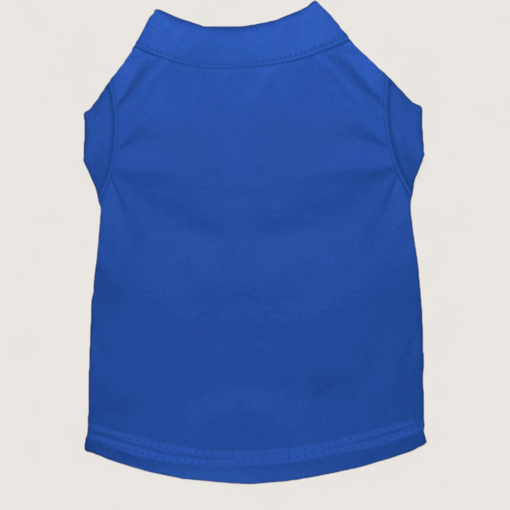 Pet T-Shirt - Blue, flat lay – blank dog apparel for makers and small brands | Fetch Blanks