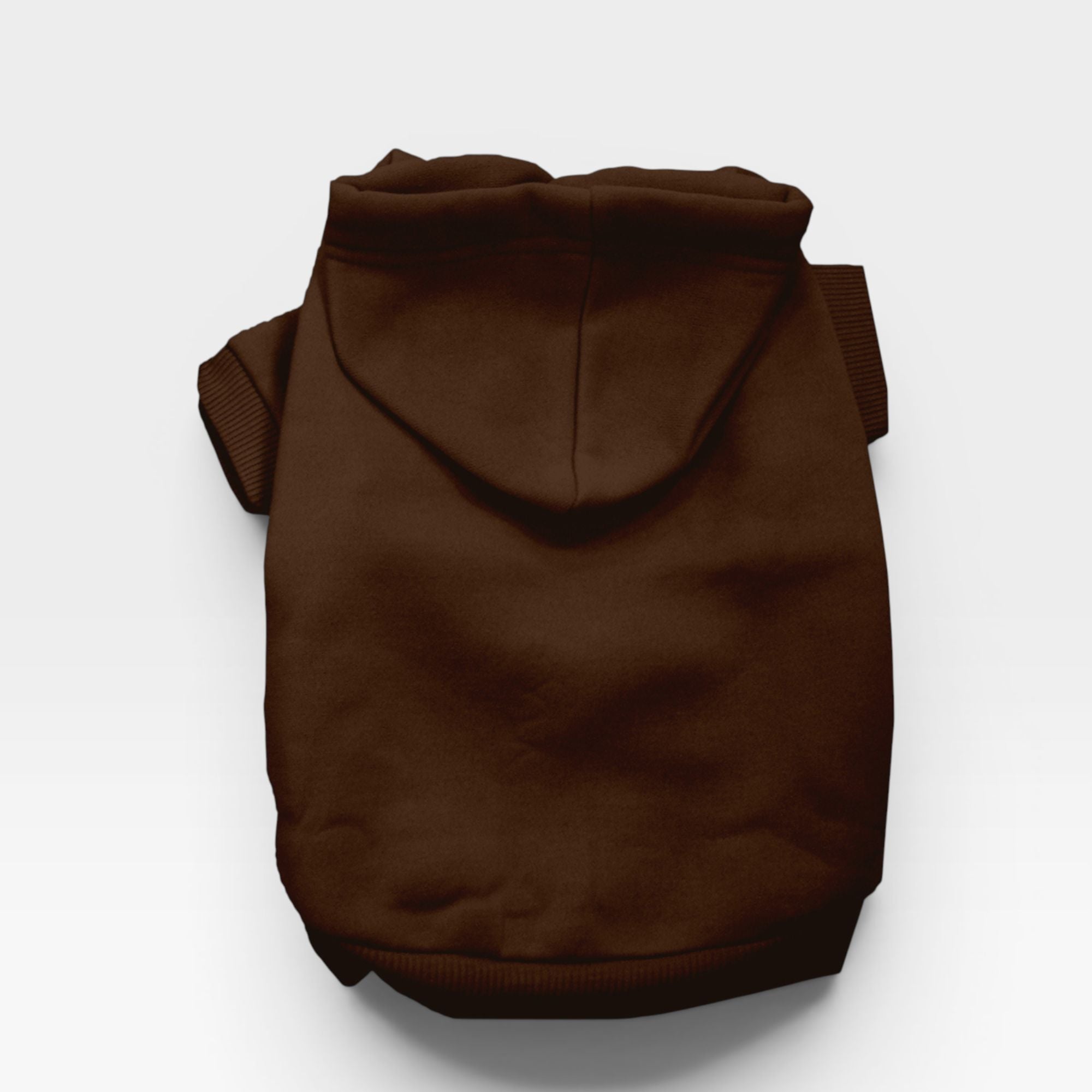 Brown Fleece Classic Dog Hoodie for Custom Printing – blank dog apparel for makers and small brands | Fetch Blanks