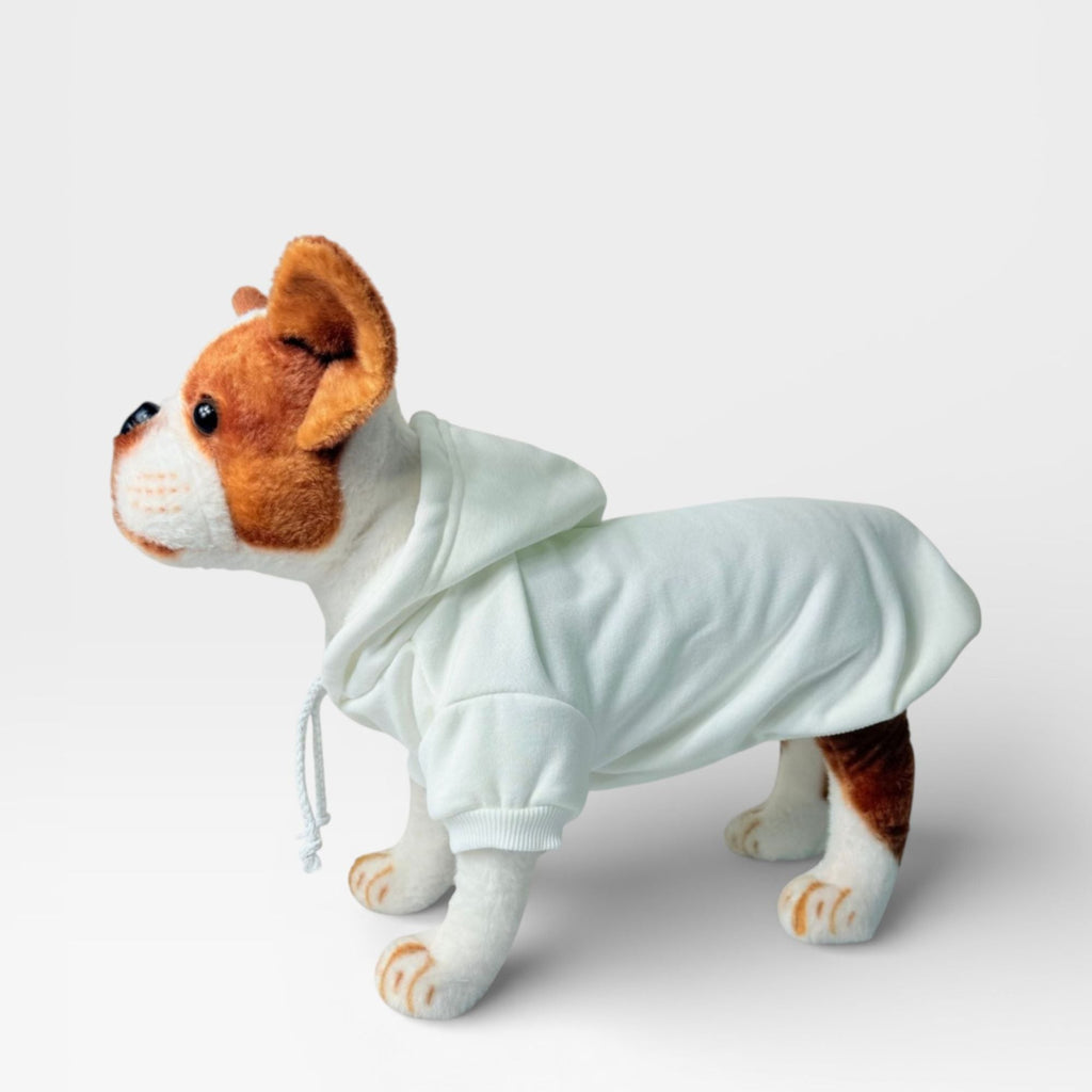 Cream Fleece Classic Dog Hoodie for Custom Printing – blank dog apparel for makers and small brands | Fetch Blanks