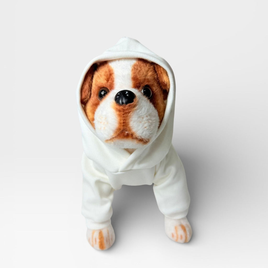 Cream Fleece Signature Dog Hoodie for Custom Printing – blank dog apparel for makers and small brands | Fetch Blanks