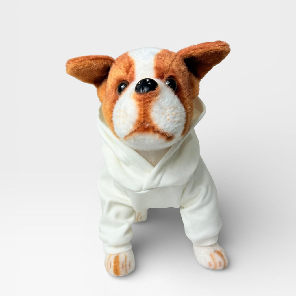 Cream Fleece Signature Dog Hoodie for Custom Printing – blank dog apparel for makers and small brands | Fetch Blanks