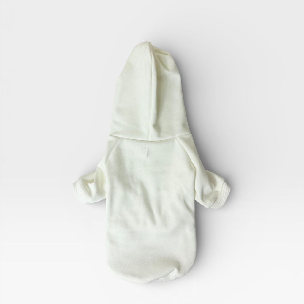 Cream Fleece Signature Dog Hoodie for Custom Printing – blank dog apparel for makers and small brands | Fetch Blanks