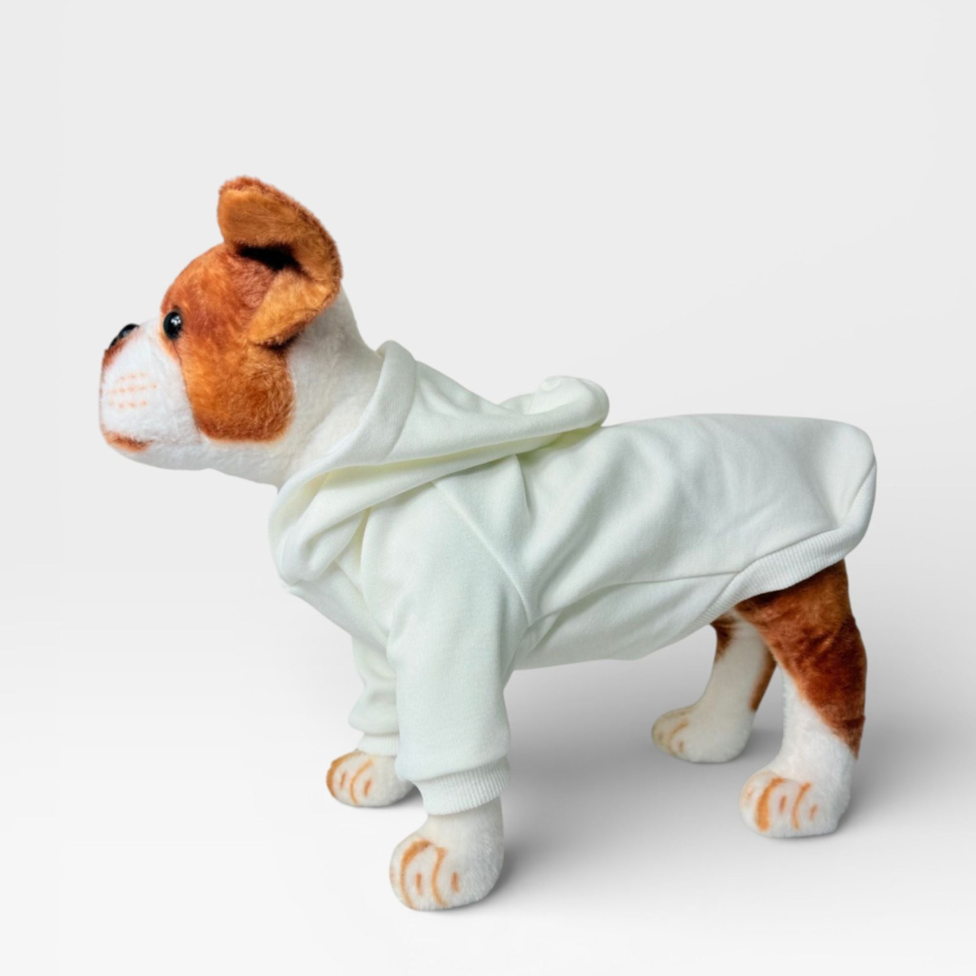 Cream Fleece Signature Dog Hoodie for Custom Printing – blank dog apparel for makers and small brands | Fetch Blanks