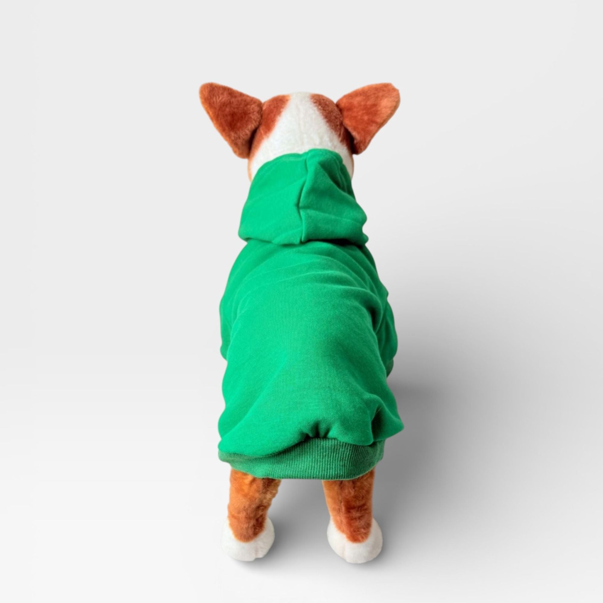 Emerald Green Fleece Classic Dog Hoodie for Custom Printing – blank dog apparel for makers and small brands | Fetch Blanks