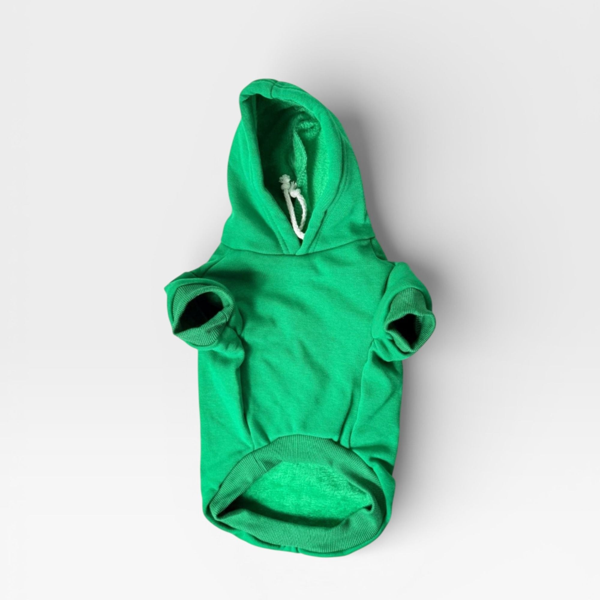 Emerald Green Fleece Classic Dog Hoodie for Custom Printing – blank dog apparel for makers and small brands | Fetch Blanks