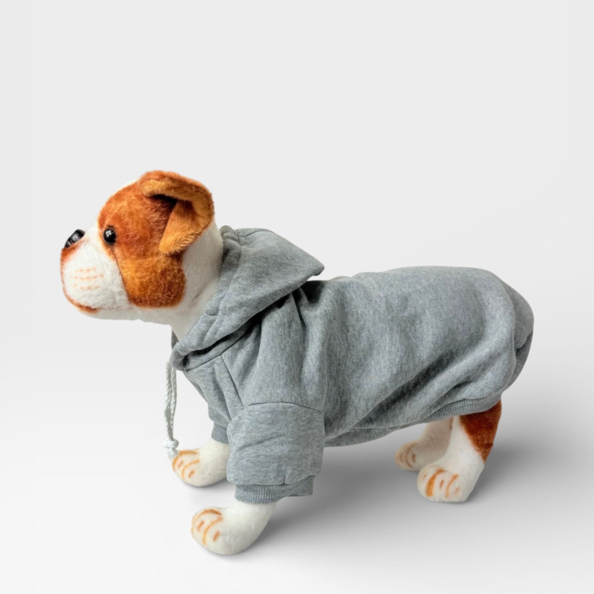 Grey Fleece Classic Dog Hoodie for Custom Printing – blank dog apparel for makers and small brands | Fetch Blanks