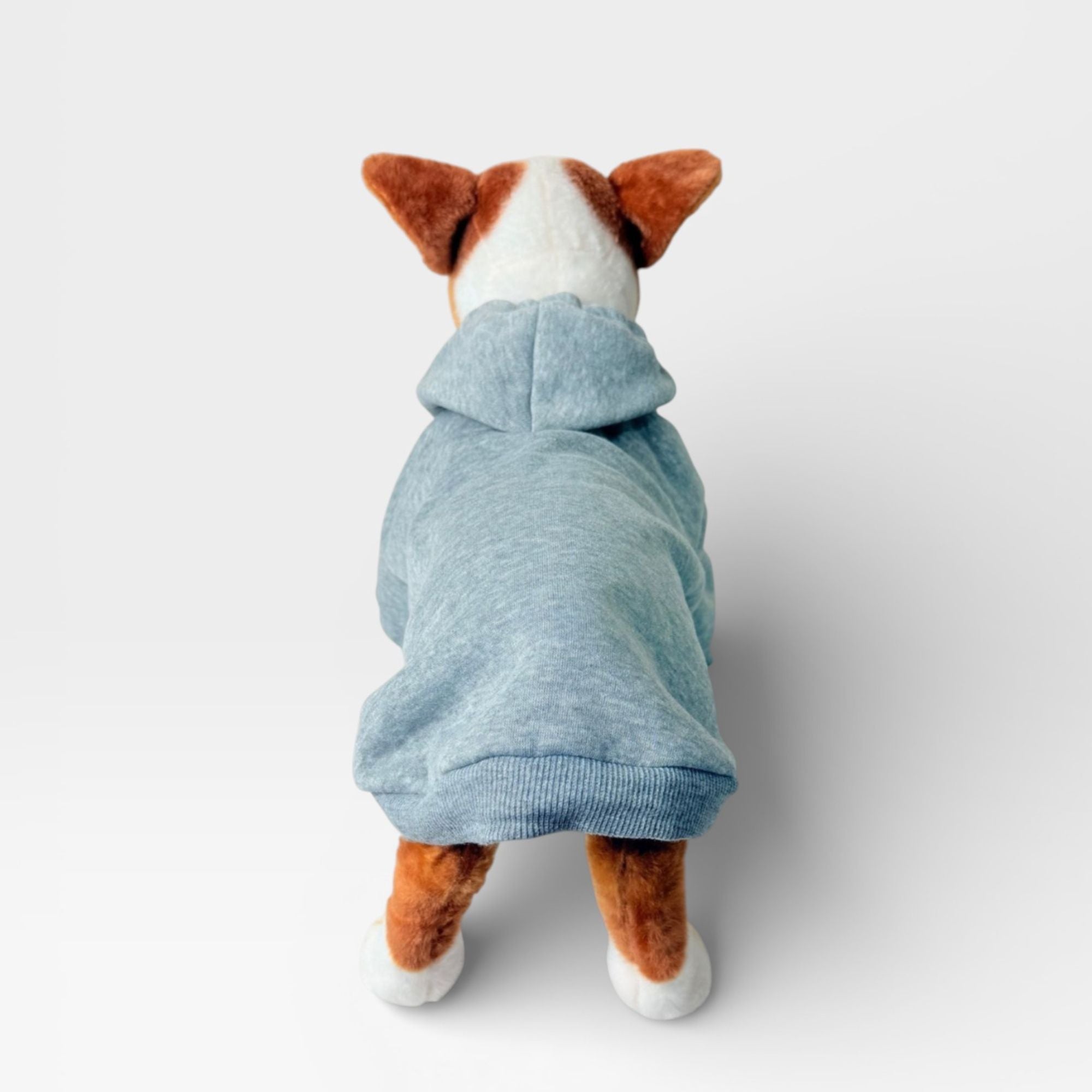 Grey Fleece Classic Dog Hoodie for Custom Printing – blank dog apparel for makers and small brands | Fetch Blanks