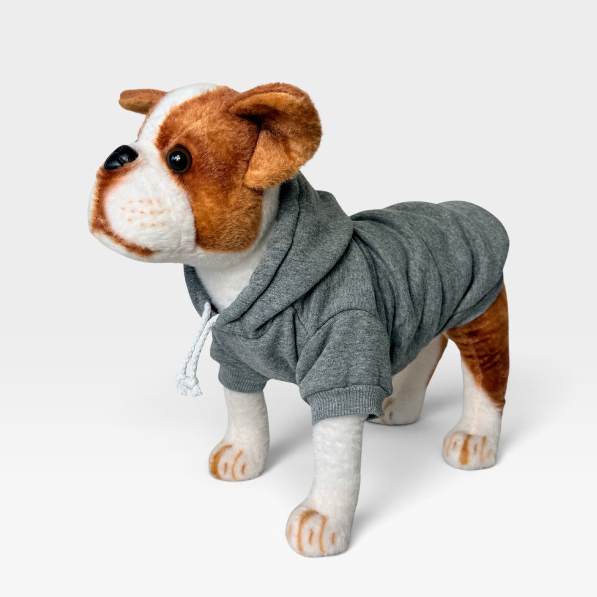 Grey Fleece Classic Dog Hoodie for Custom Printing – blank dog apparel for makers and small brands | Fetch Blanks