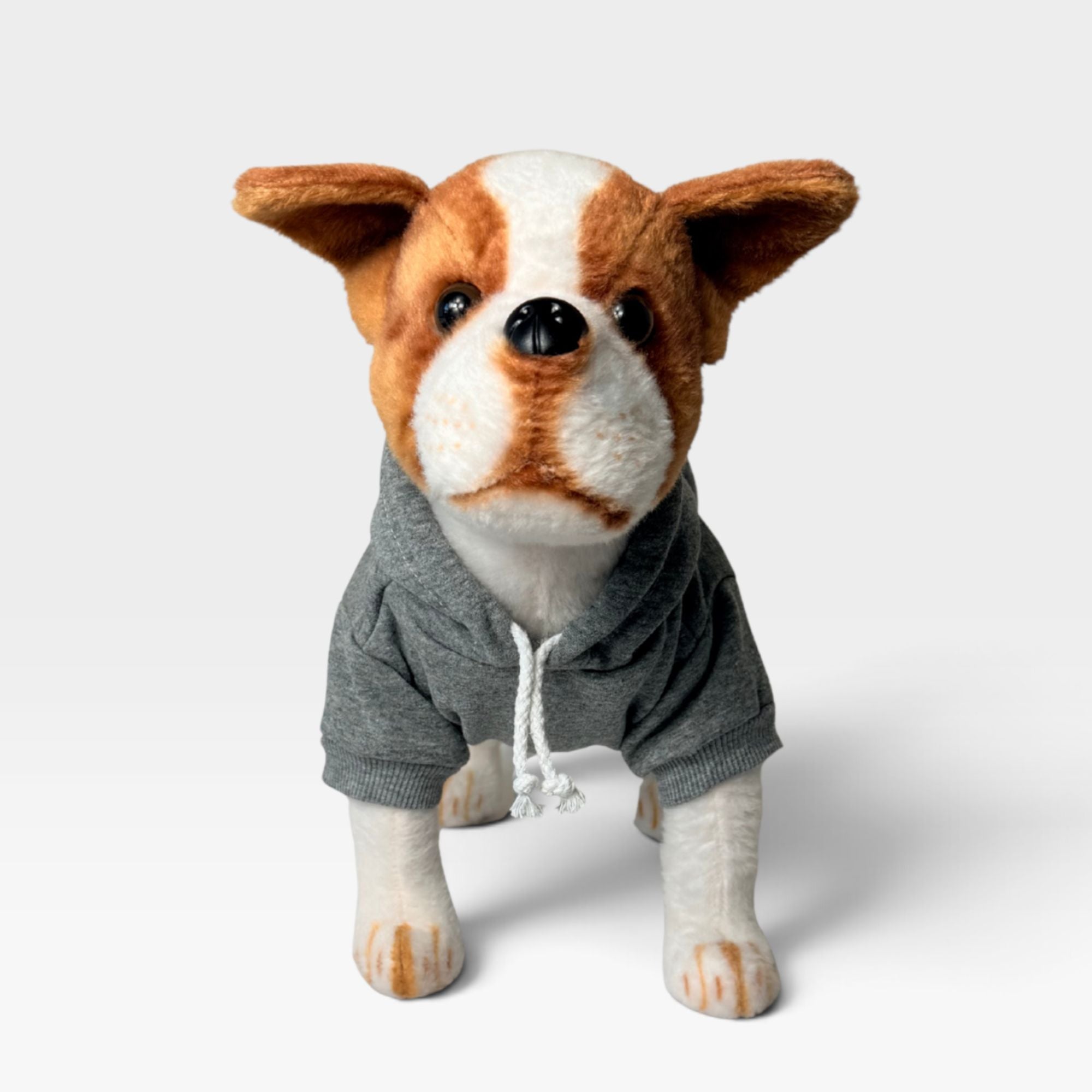 Grey Fleece Classic Dog Hoodie for Custom Printing – blank dog apparel for makers and small brands | Fetch Blanks