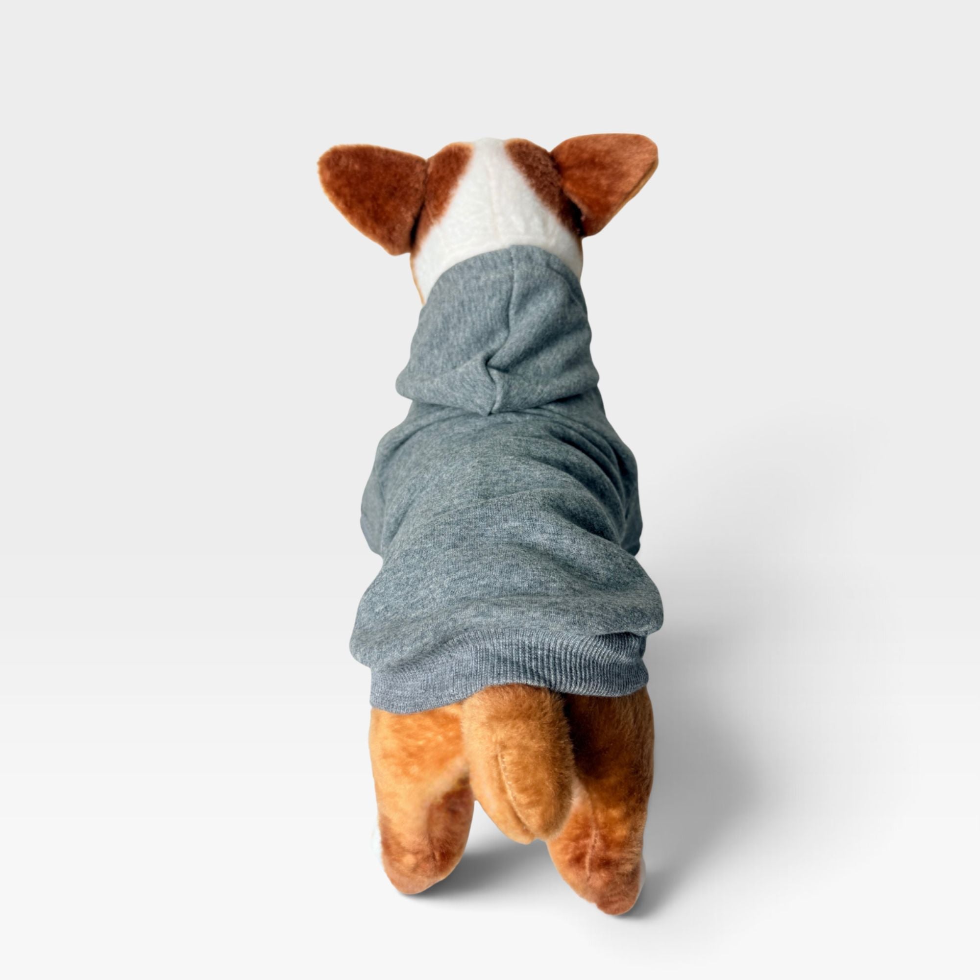 Grey Fleece Classic Dog Hoodie for Custom Printing – blank dog apparel for makers and small brands | Fetch Blanks