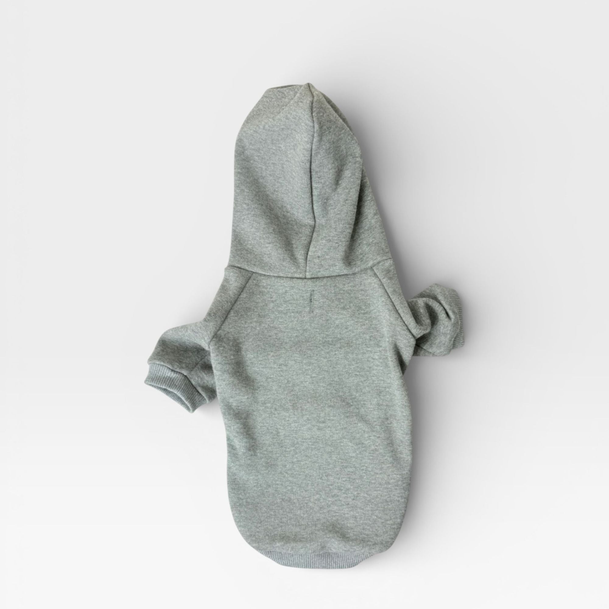 Grey Fleece Signature Dog Hoodie for Custom Printing – blank dog apparel for makers and small brands | Fetch Blanks