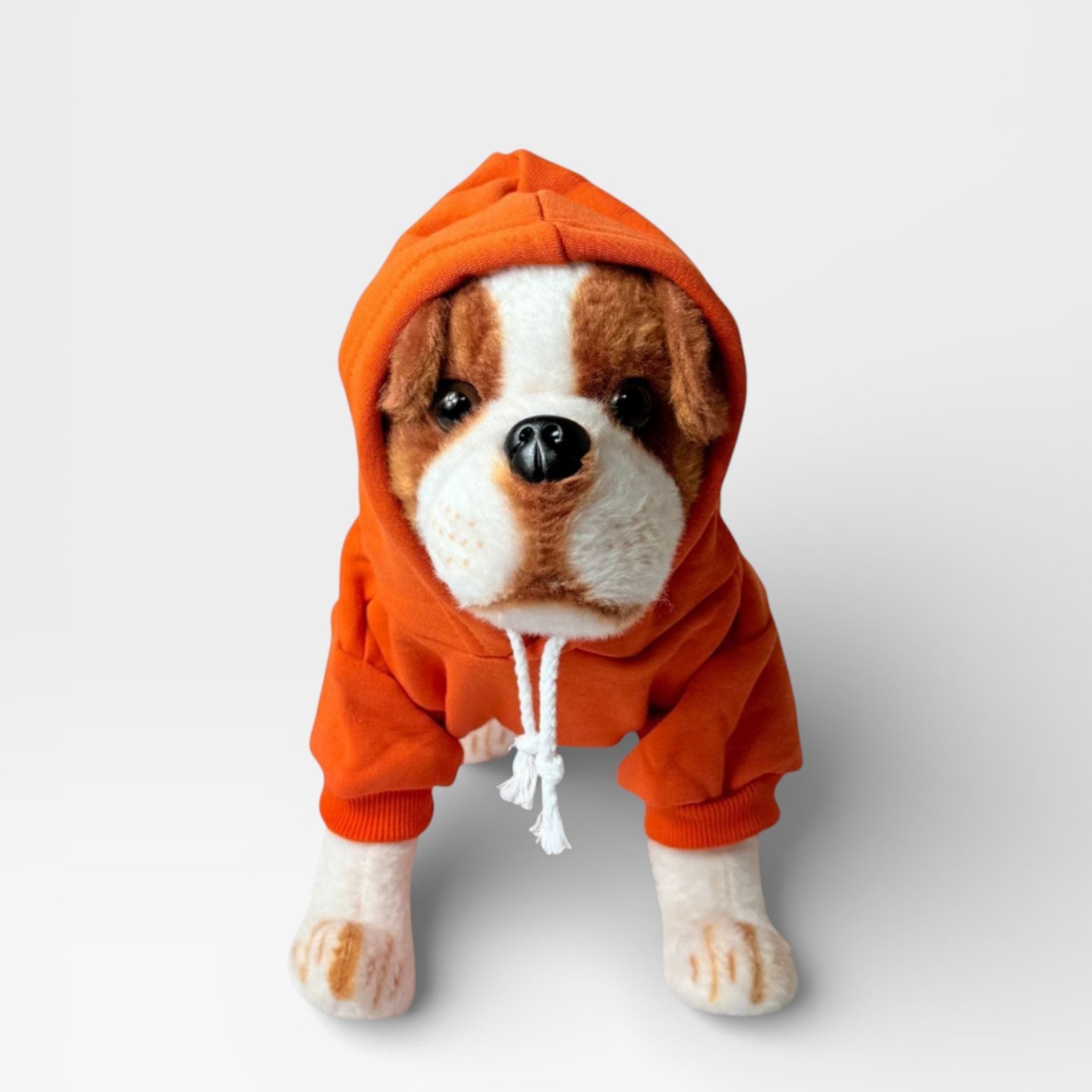 Orange Fleece Classic Dog Hoodie for Custom Printing – blank dog apparel for makers and small brands | Fetch Blanks