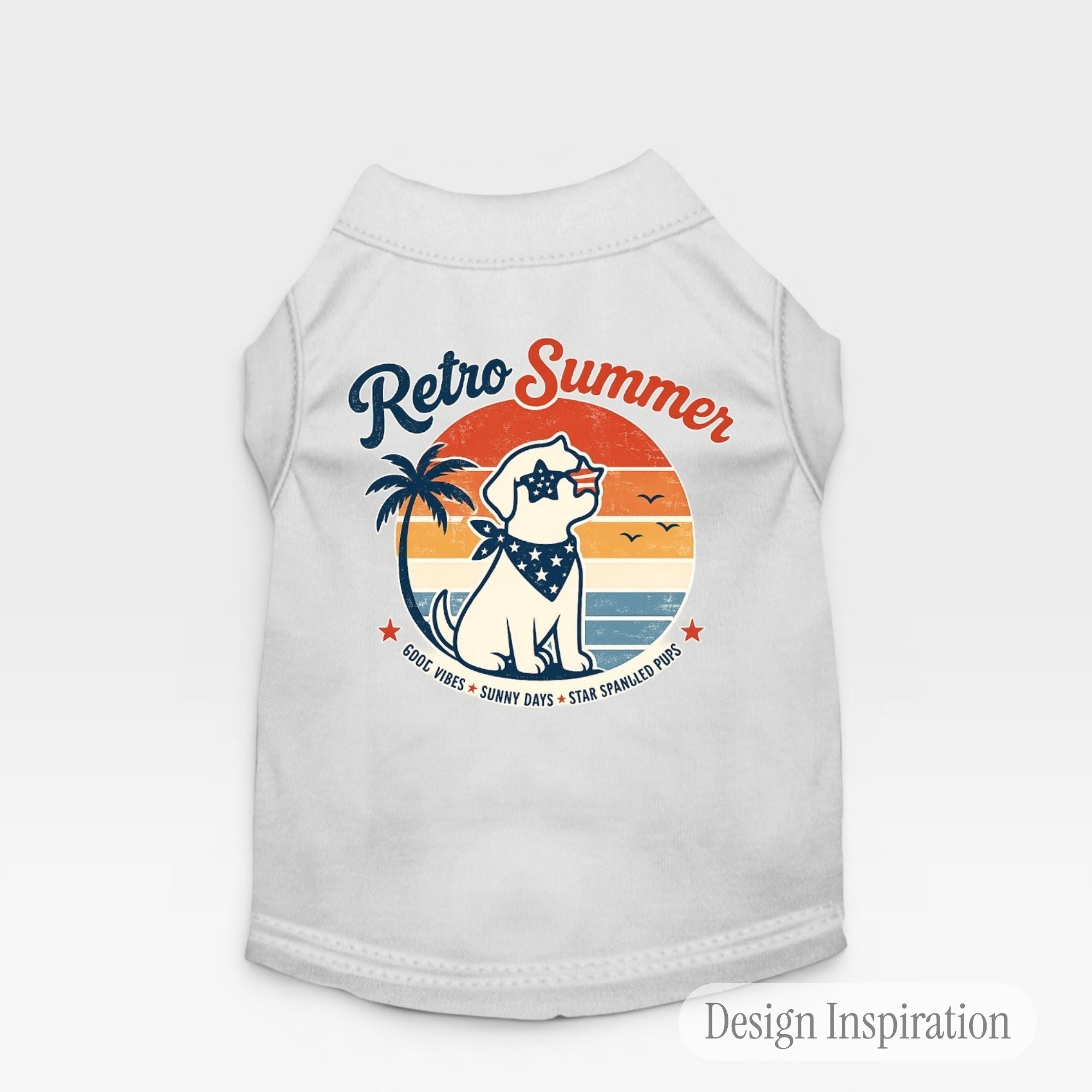 Patriotic Red, White & Blue Dog Tee 3 - Pack – blank dog apparel for makers and small brands | Fetch Blanks