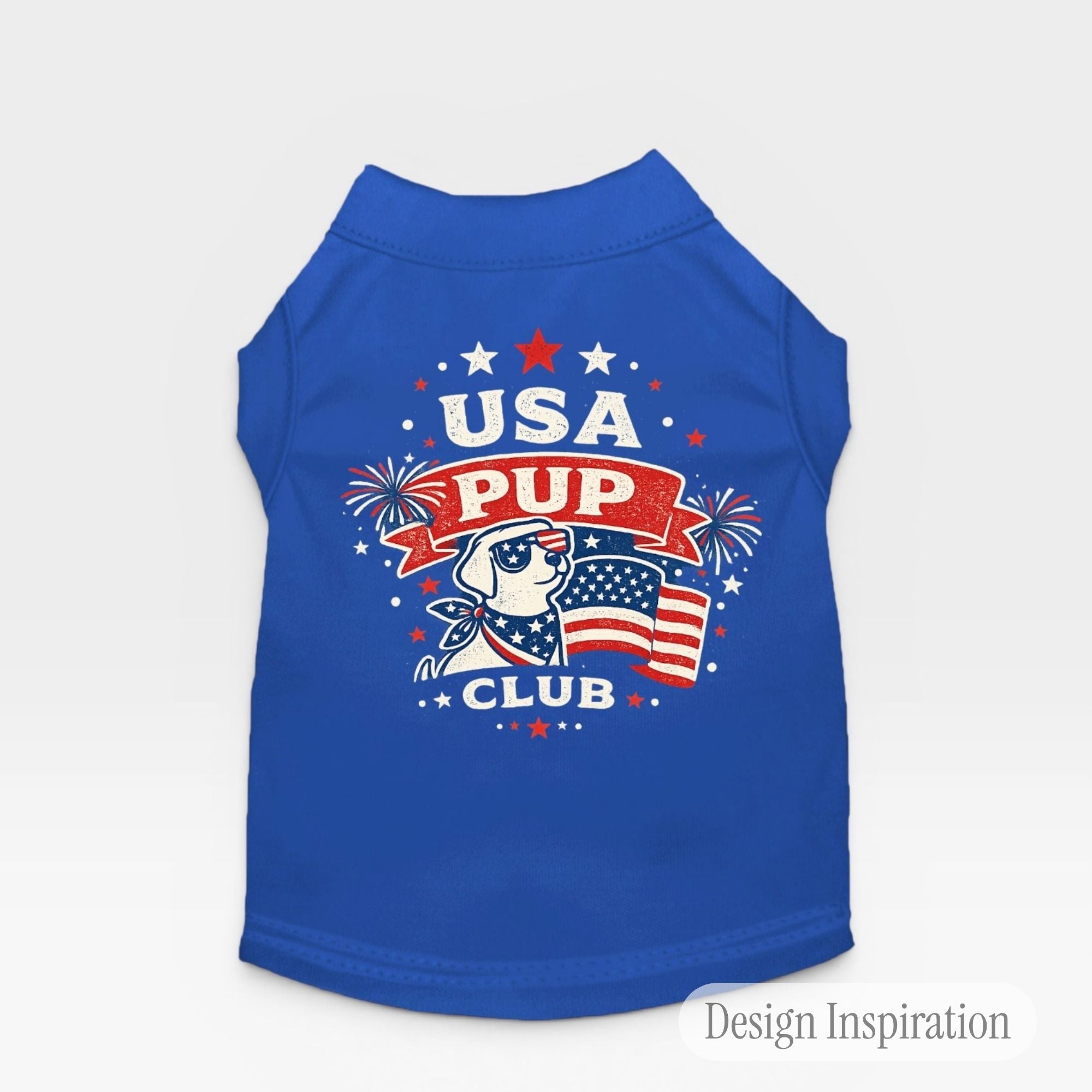 Patriotic Red, White & Blue Dog Tee 3 - Pack – blank dog apparel for makers and small brands | Fetch Blanks