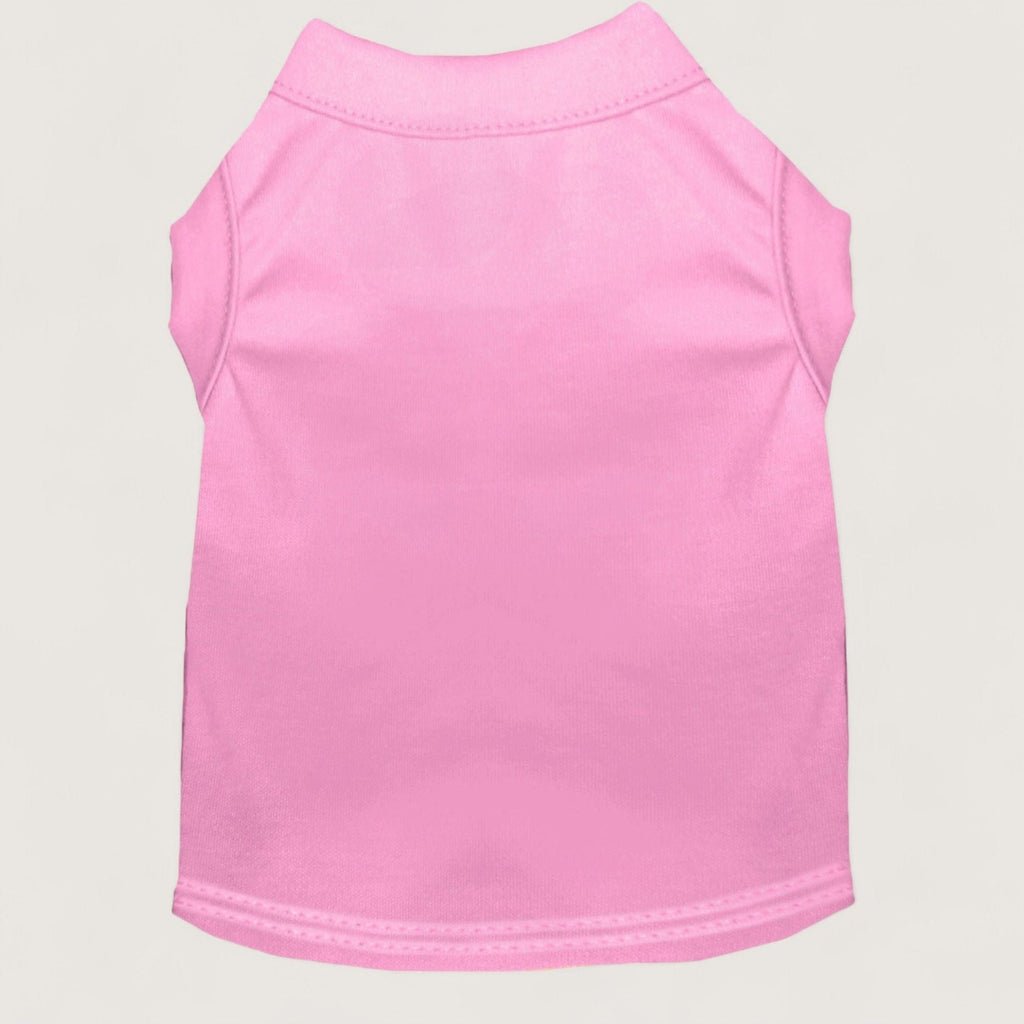 Pet T-Shirt - Pink, flat lay – blank dog apparel for makers and small brands | Fetch Blanks
