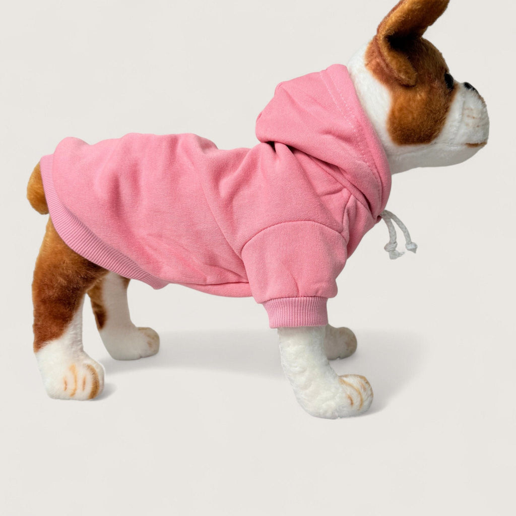 Polyester Dog Hoodie - Pink, right side view – blank dog apparel for makers and small brands | Fetch Blanks