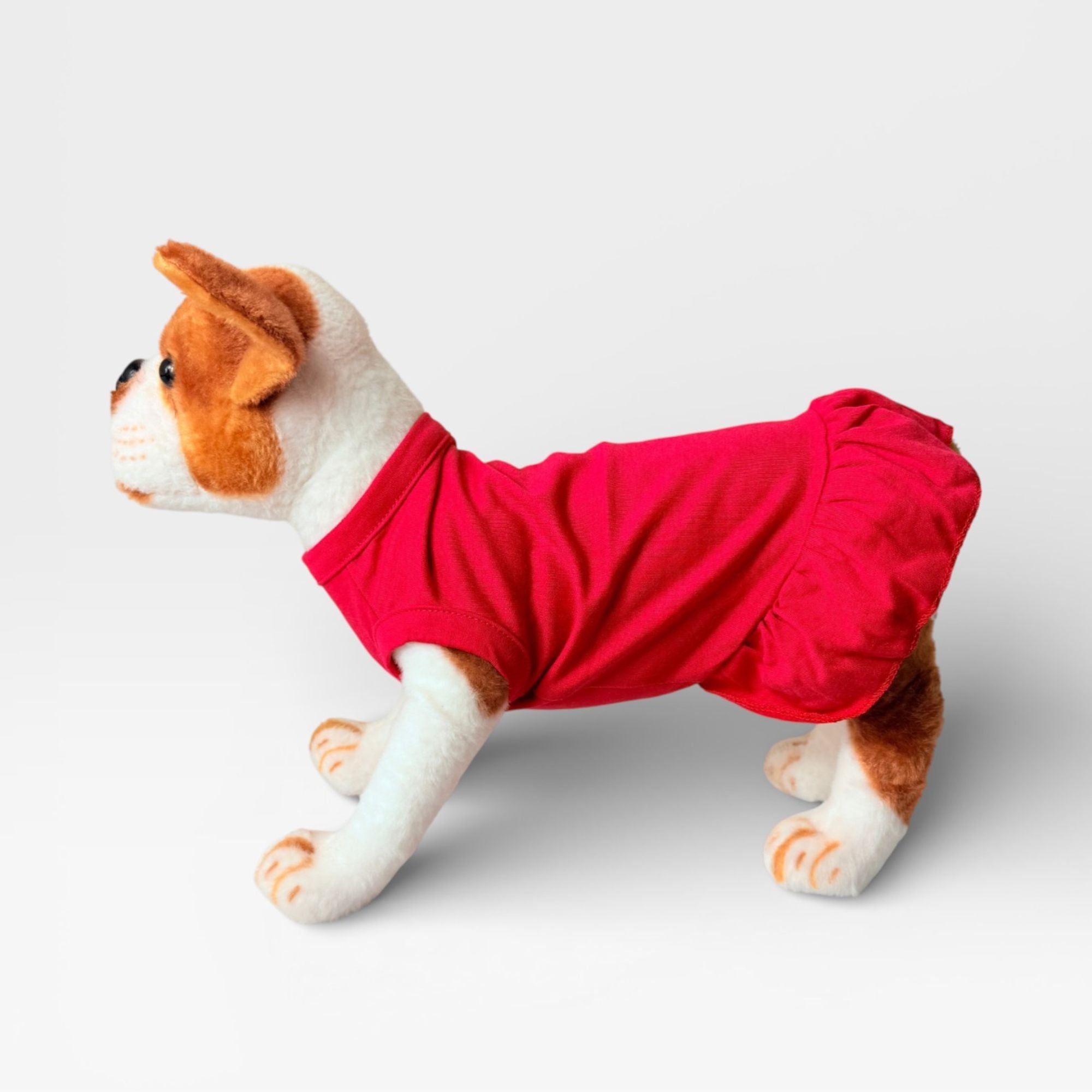 Red Blank Dog Dress for Custom Printing – blank dog apparel for makers and small brands | Fetch Blanks