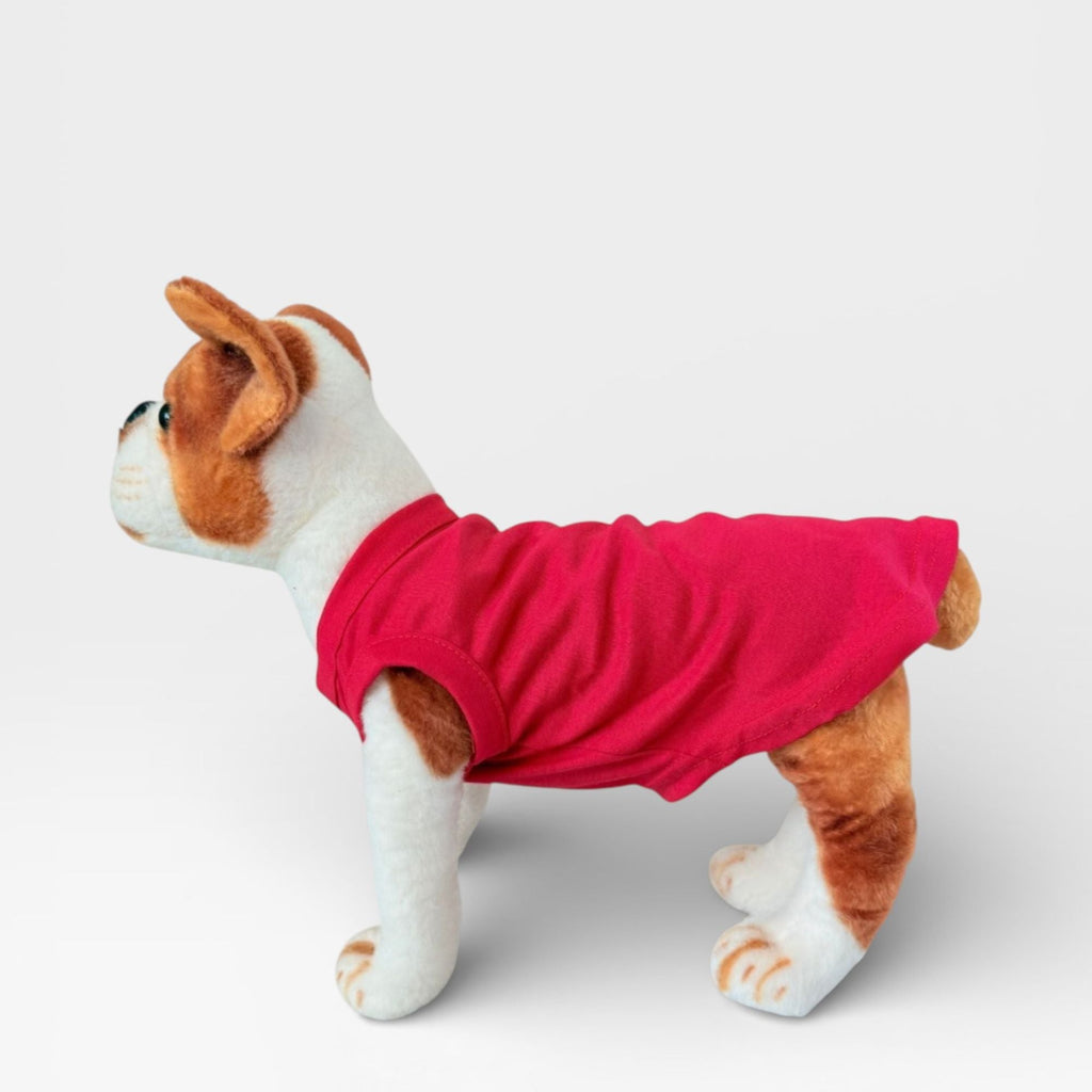 Red Blank Dog T-Shirt for Custom Printing – blank dog apparel for makers and small brands | Fetch Blanks