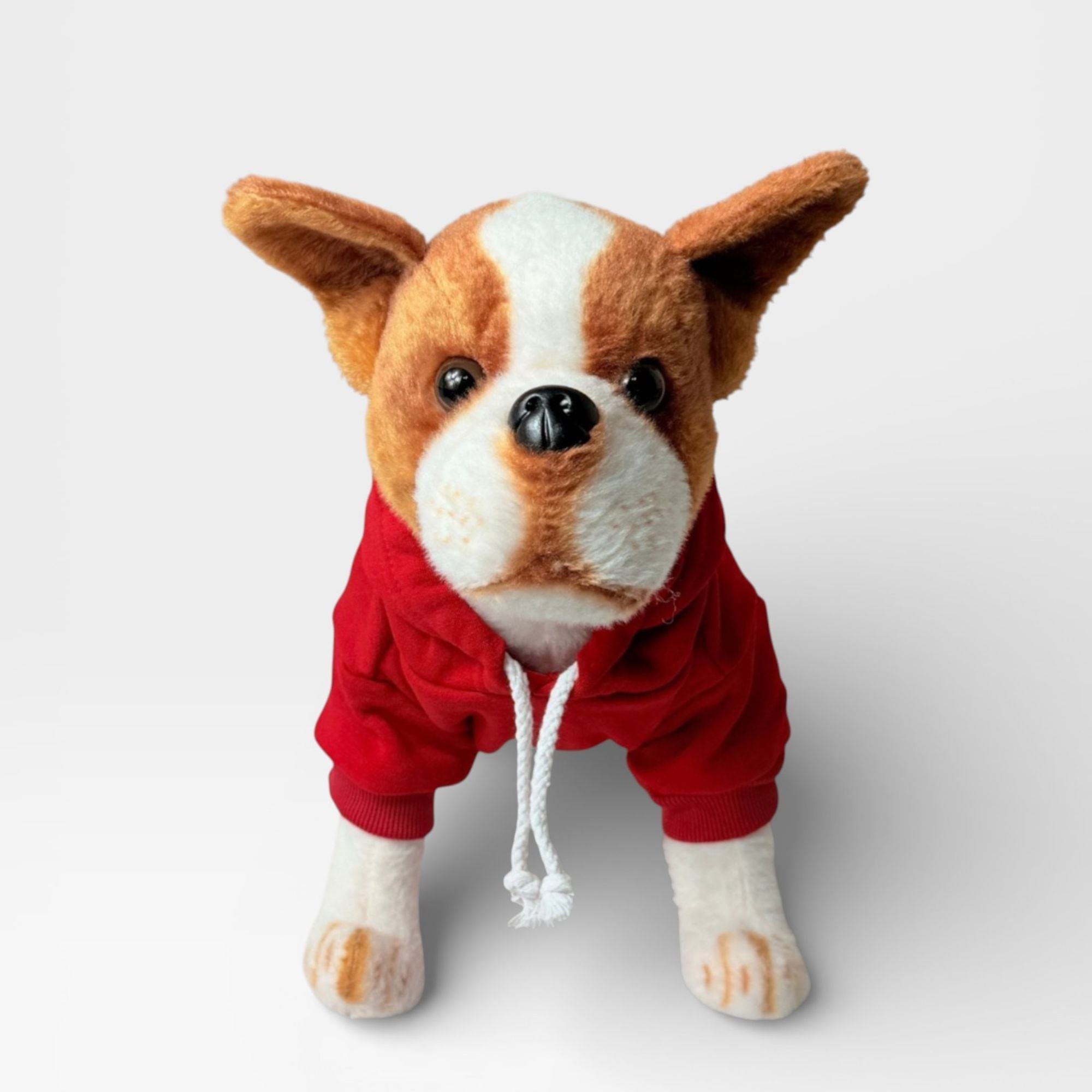 Red Fleece Classic Dog Hoodie for Custom Printing – blank dog apparel for makers and small brands | Fetch Blanks