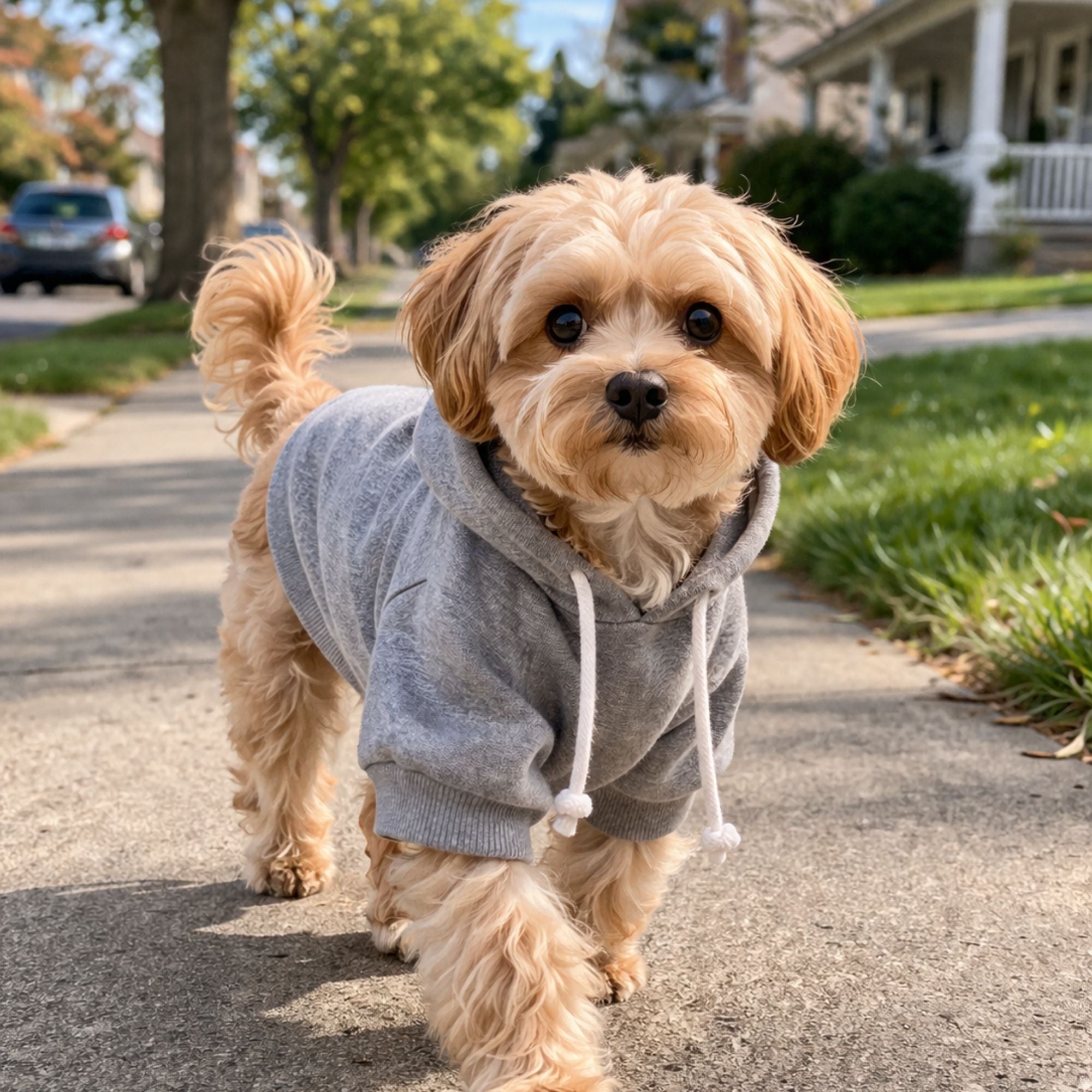 Red Fleece Classic Dog Hoodie for Custom Printing – blank dog apparel for makers and small brands | Fetch Blanks