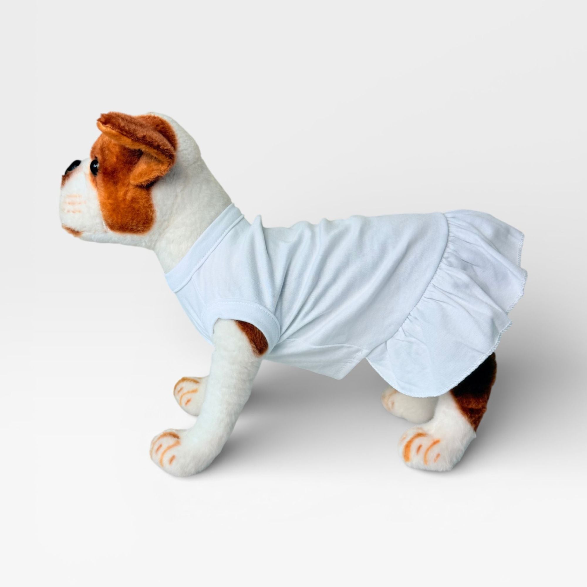 White Blank Dog Dress for Custom Printing – blank dog apparel for makers and small brands | Fetch Blanks