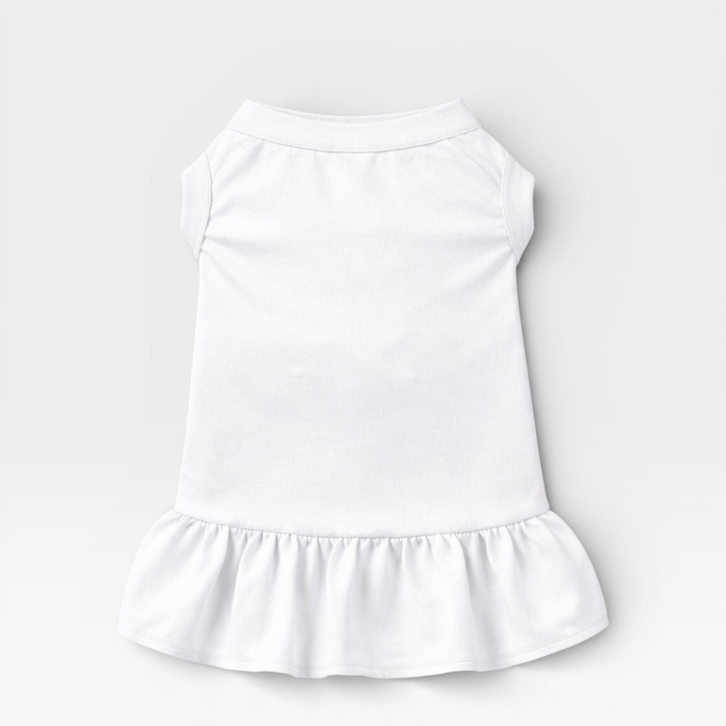 White Blank Dog Dress for Custom Printing – blank dog apparel for makers and small brands | Fetch Blanks