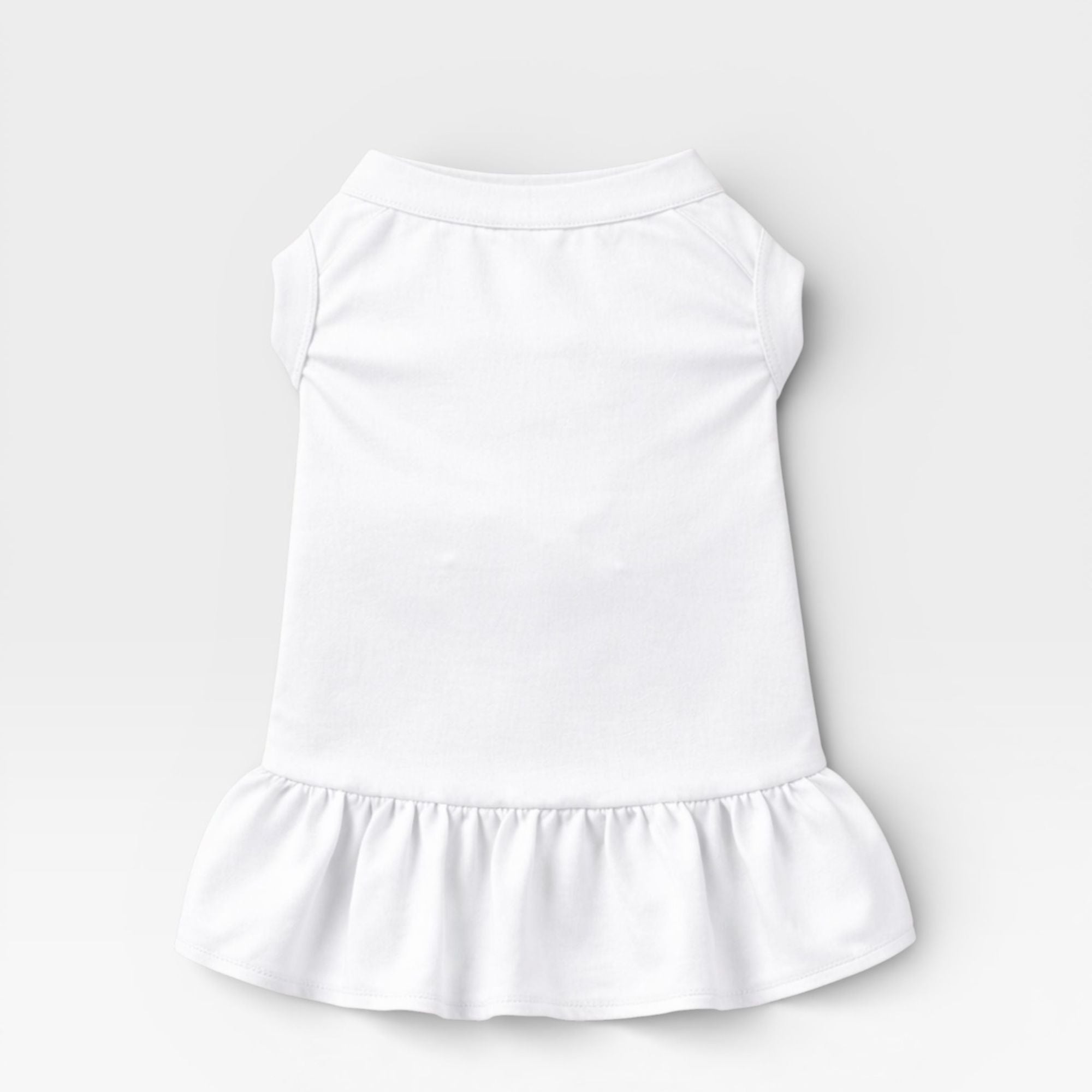 White Blank Dog Dress for Custom Printing – blank dog apparel for makers and small brands | Fetch Blanks