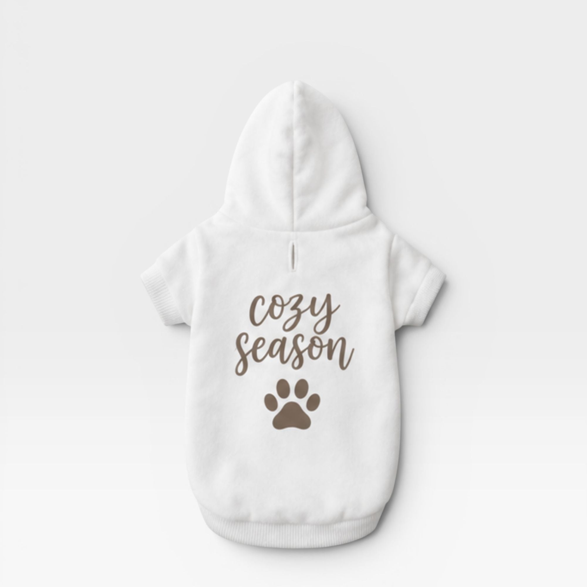 White Performance Dog Hoodie – blank dog apparel for makers and small brands | Fetch Blanks