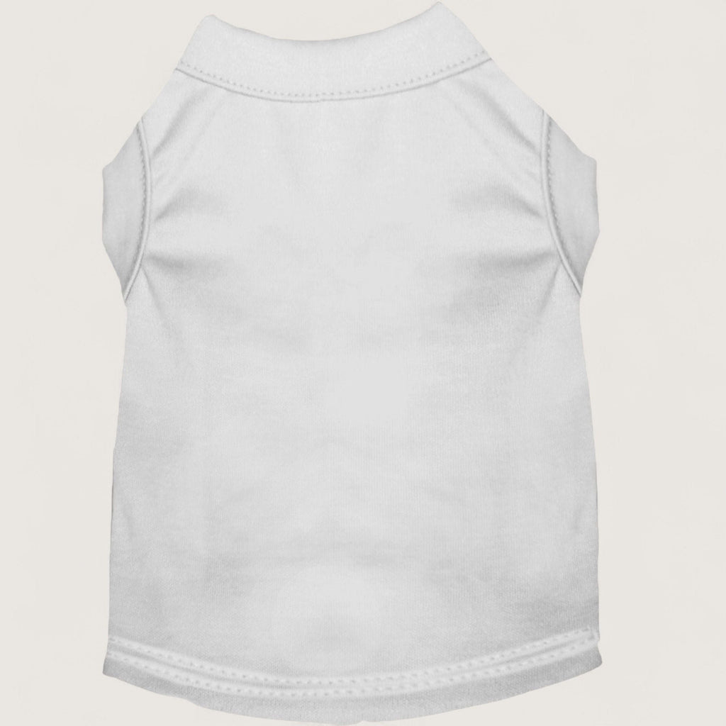 Pet T-Shirt - White, flat lay – blank dog apparel for makers and small brands | Fetch Blanks
