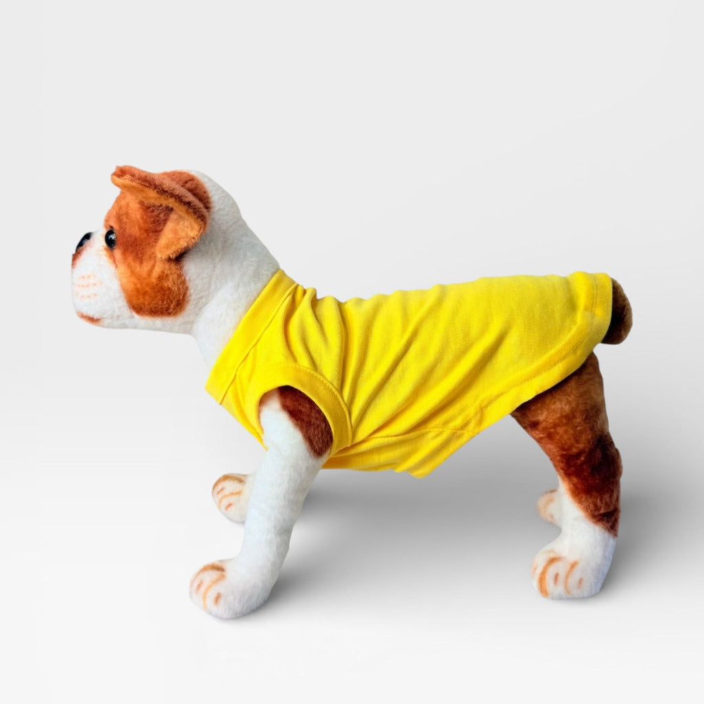 Yellow Blank Dog T-Shirt for Custom Printing – blank dog apparel for makers and small brands | Fetch Blanks