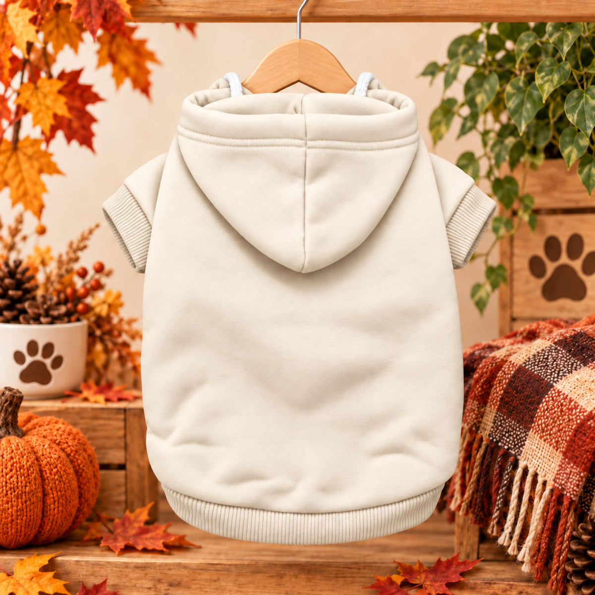 Dog Hoodie Hanger Mockup Creator