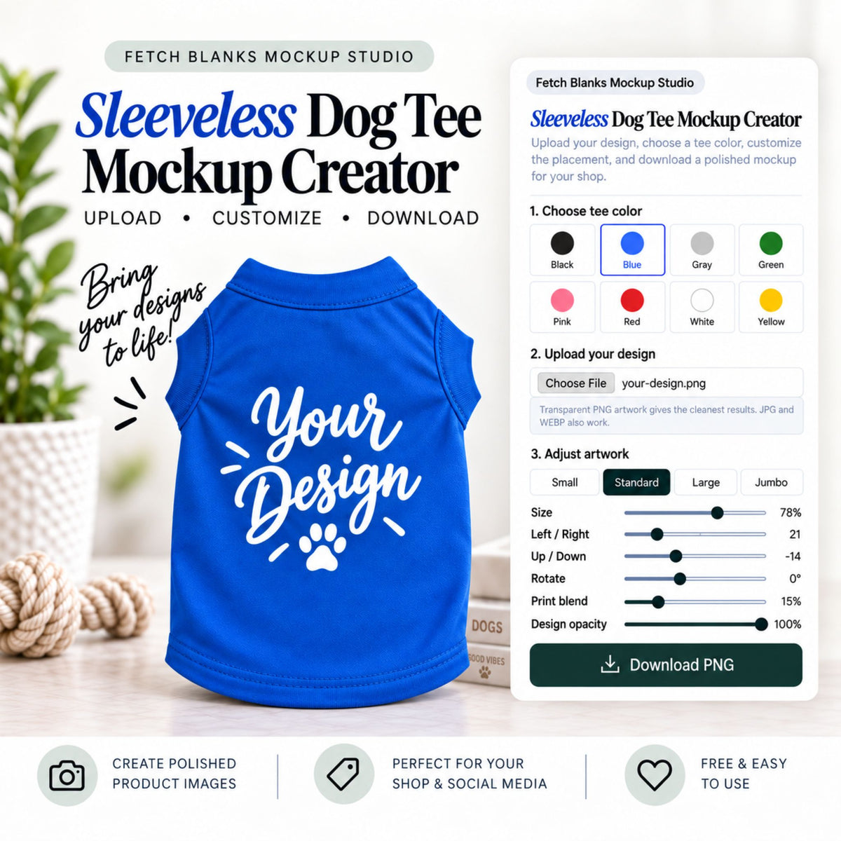 Dog Tee Mockup Creator