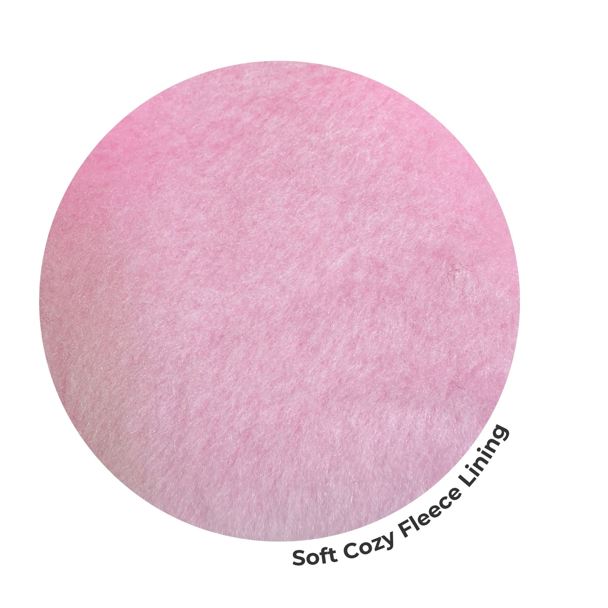 Close-up of soft pink fleece lining texture, showcasing the cozy inner material used in pet hoodies
