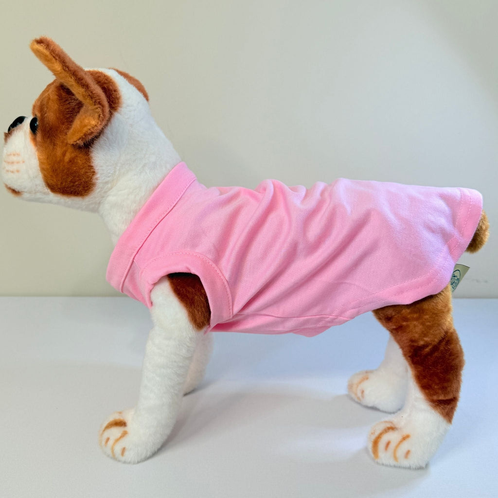 Pet T-Shirt - Pink, left side view – blank dog apparel for makers and small brands | Fetch Blanks